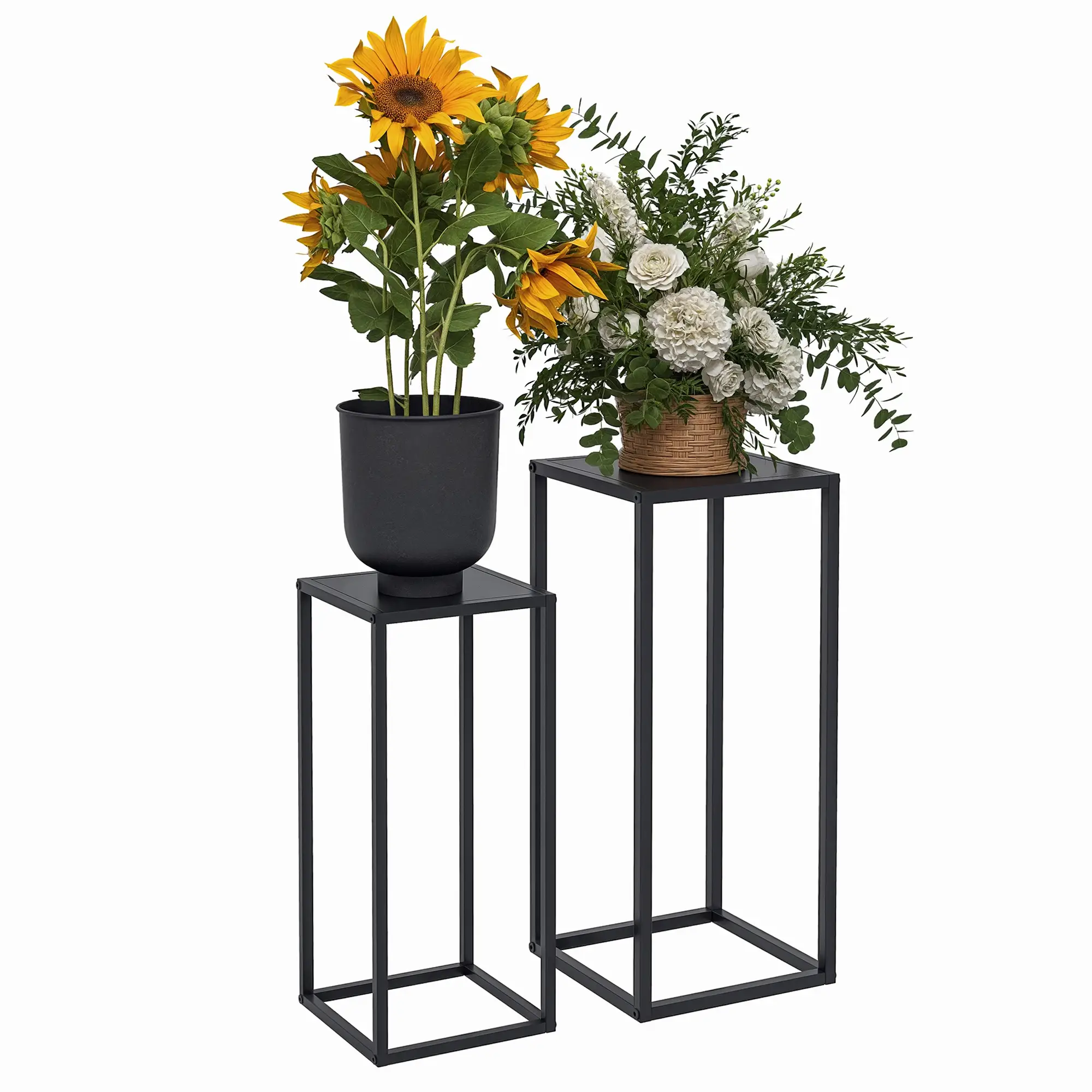 Set of 2 Plant Stands, Decorative Flower Display Holder for Living Room Balcony - Image 10