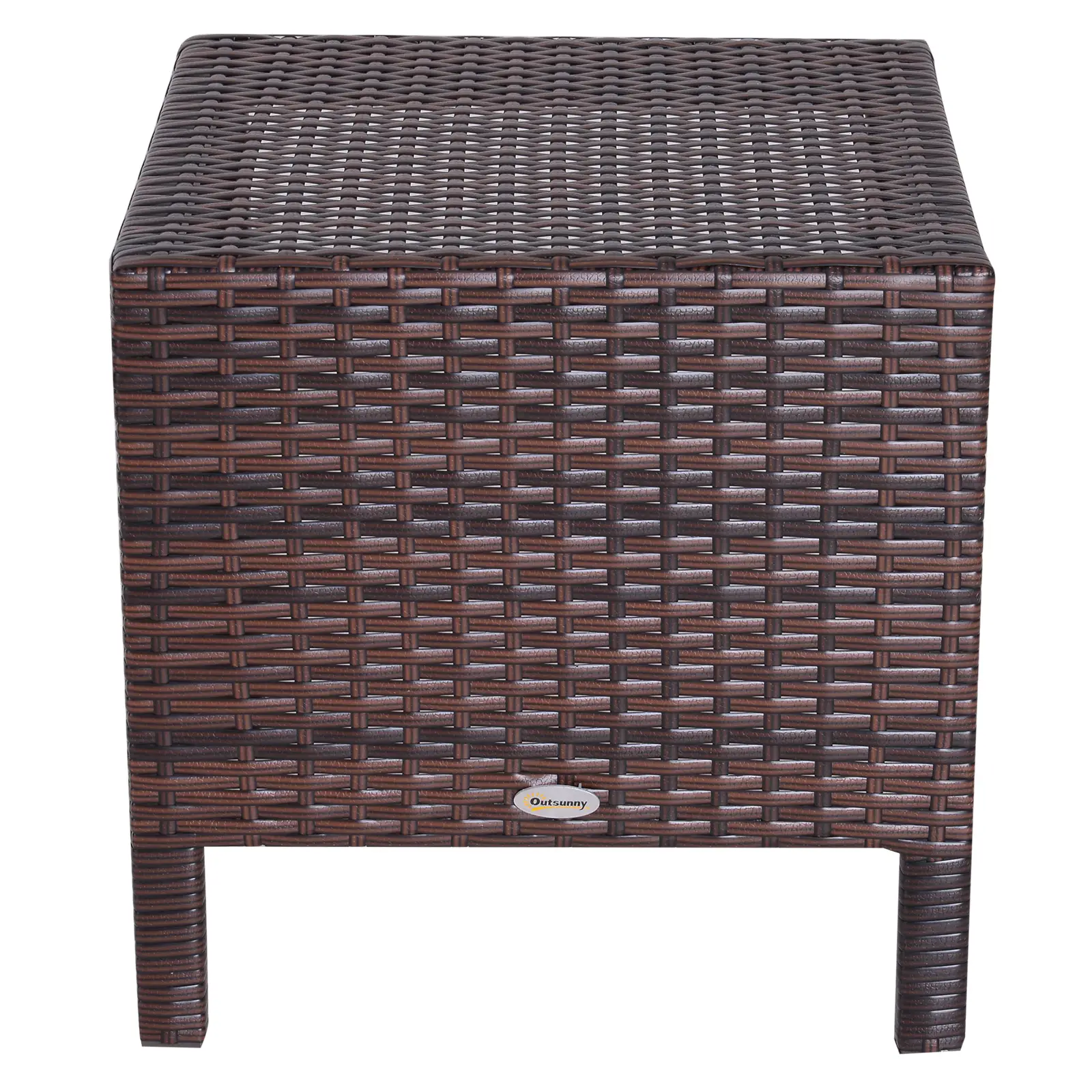 Set of 3 Wicker Nesting Tables, Rattan, All Weather, Brown - Image 7
