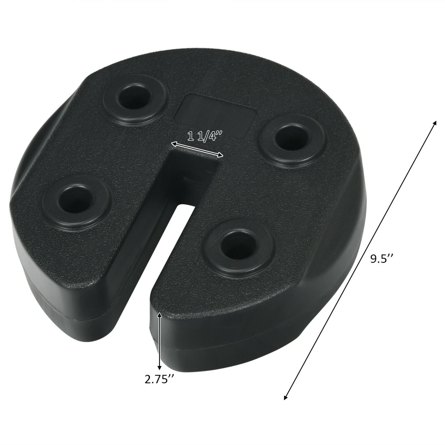 Set Of 4 Canopy Weights 20Lbs Weight Plate Kit, Black - Image 8