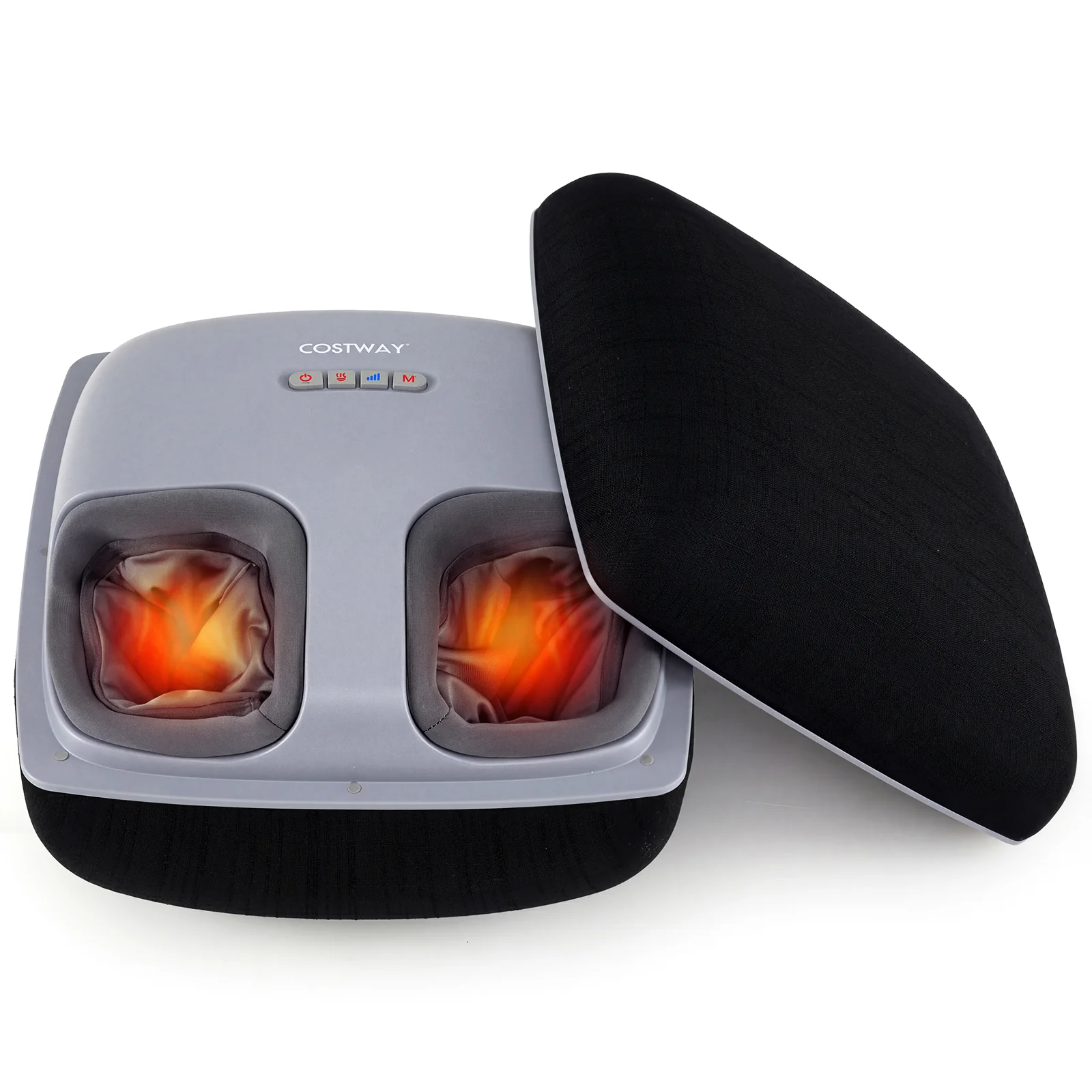 Shiatsu Foot Massager with 3-Level Deep Kneading and Air Compression, Black - Image 4