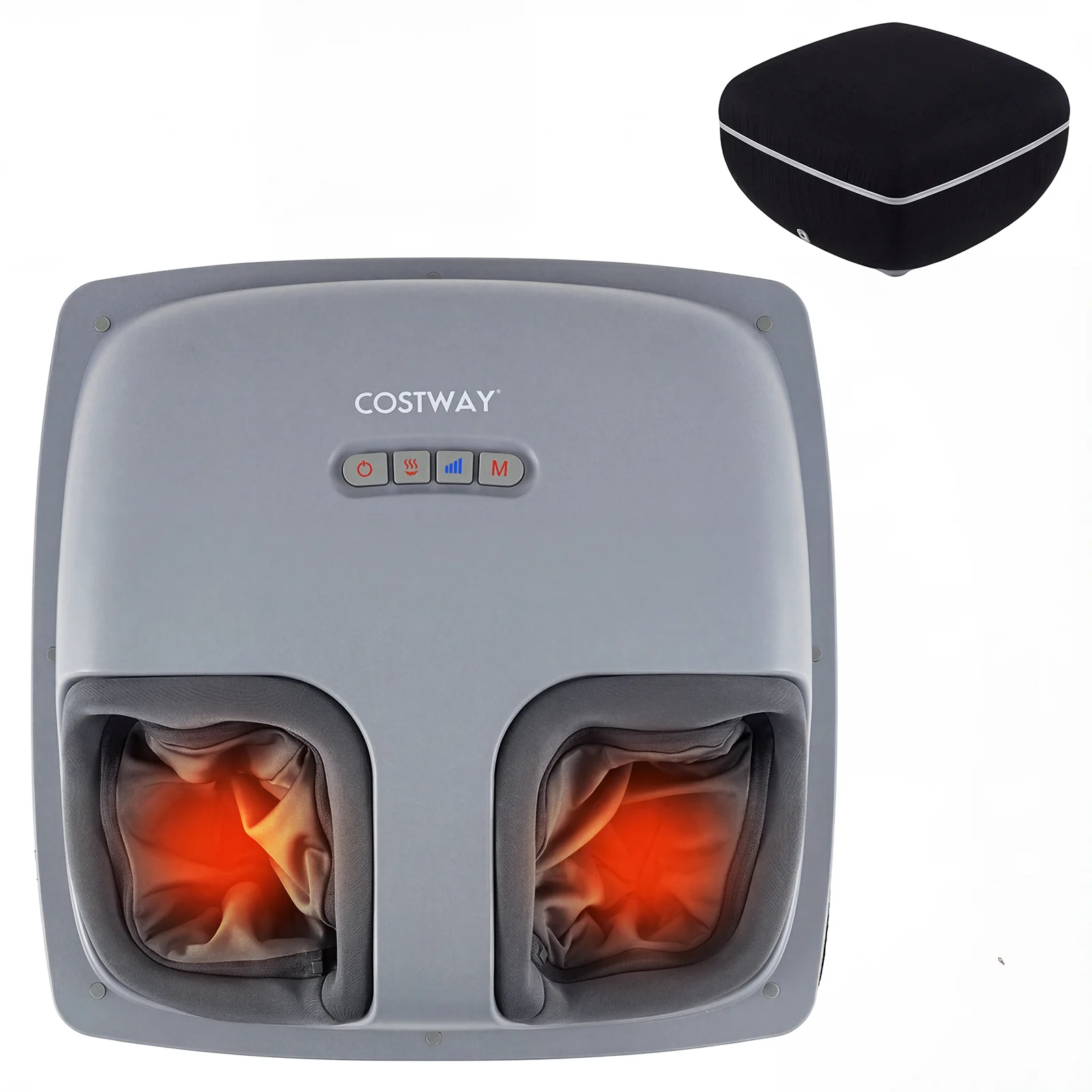 Shiatsu Foot Massager with 3-Level Deep Kneading and Air Compression, Black - Image 5