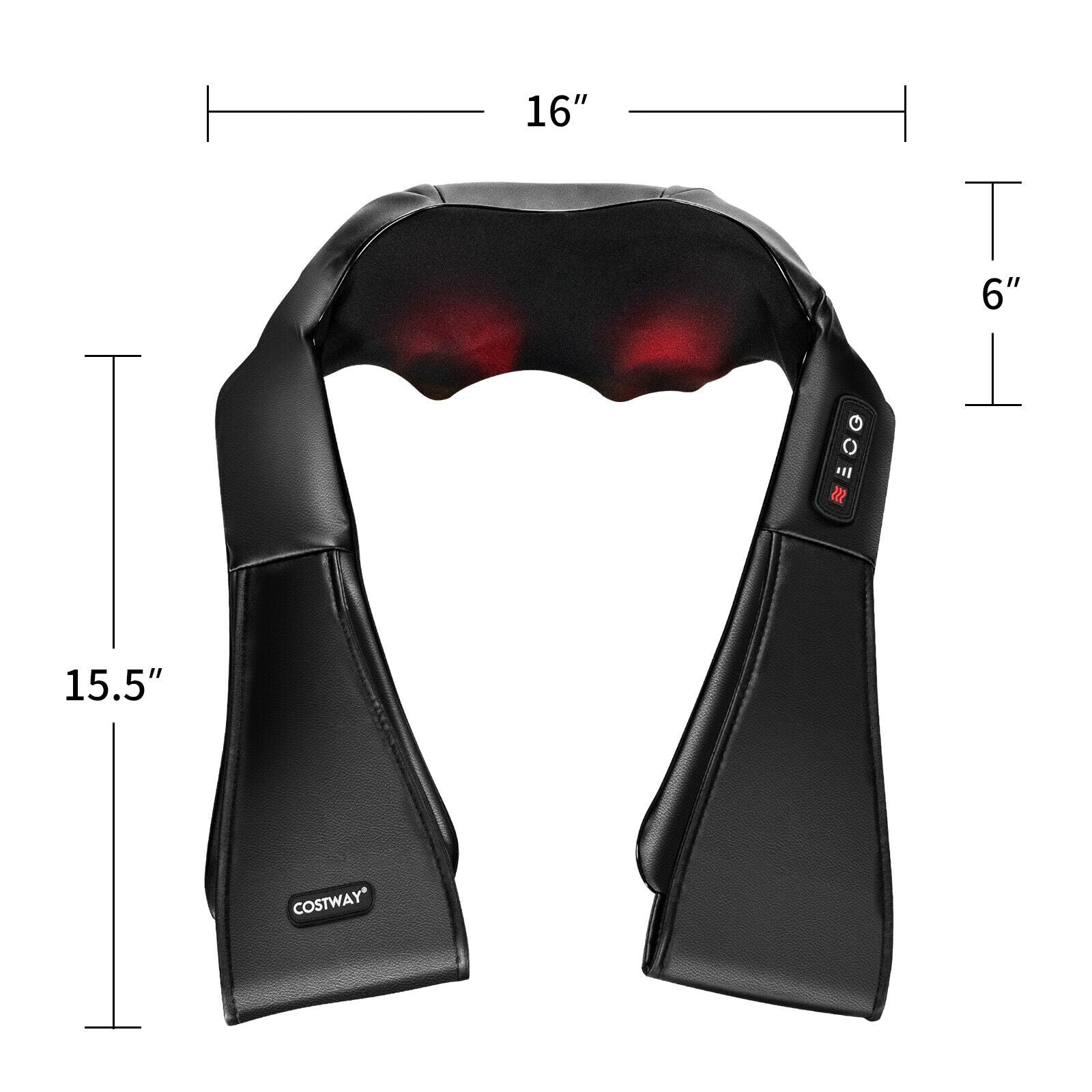 Shiatsu Neck Massager, Heat, Deep Tissue 3D-Kneading, Black - Image 5