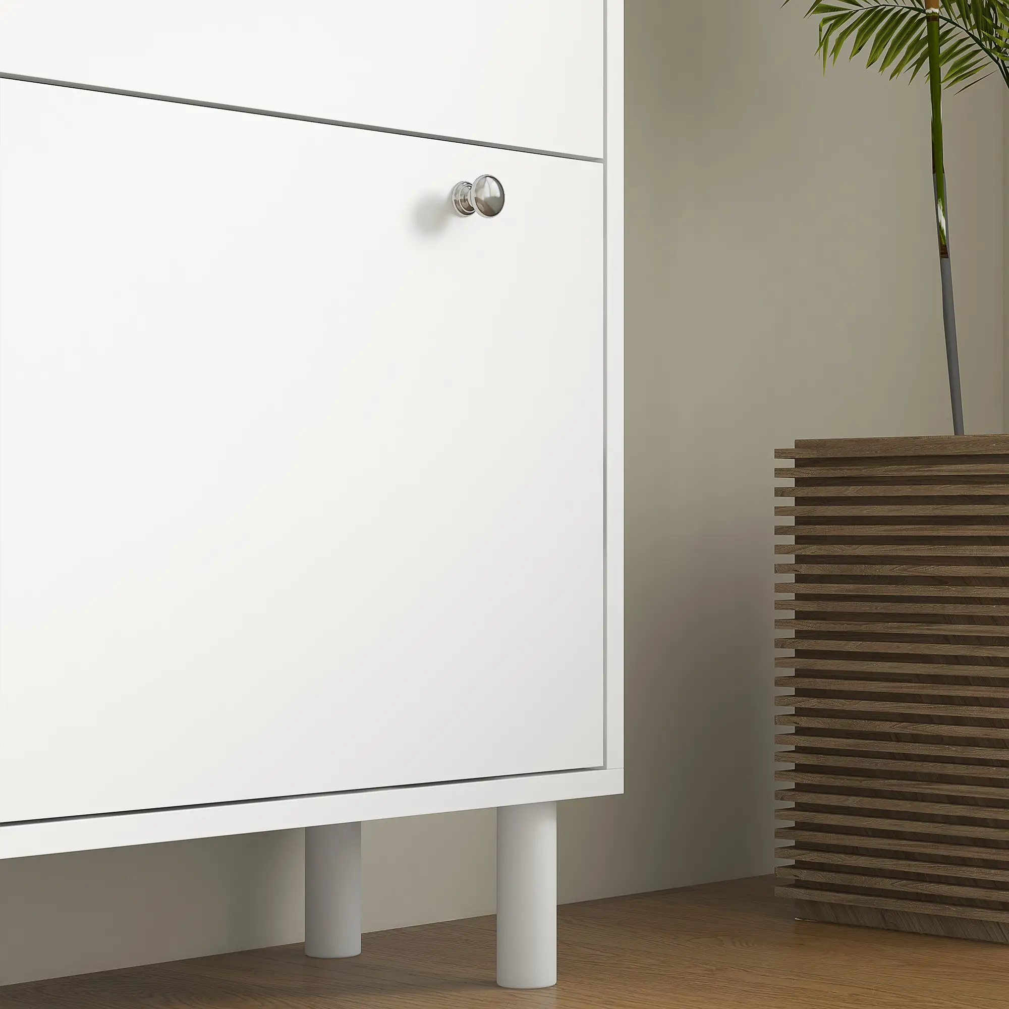 Shoe Storage, 3 Flip Drawers, Adjustable Shelves, 24 Pairs, White - Image 10