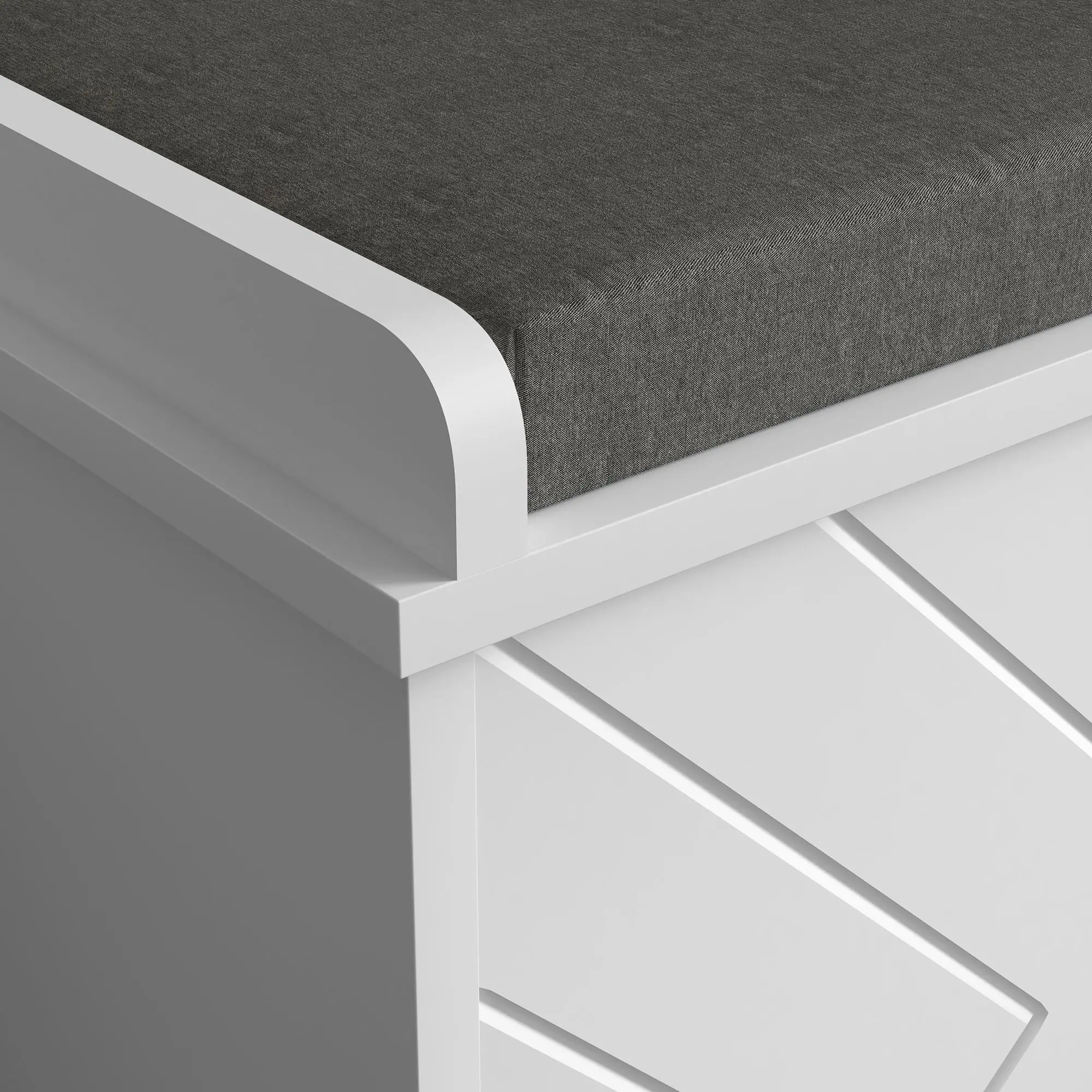 Shoe Storage with Seat, Upholstered Hallway Bench, Shoe Bench with Flip Drawer, Adjustable Shelf for 8 Pairs of Shoes - Image 9