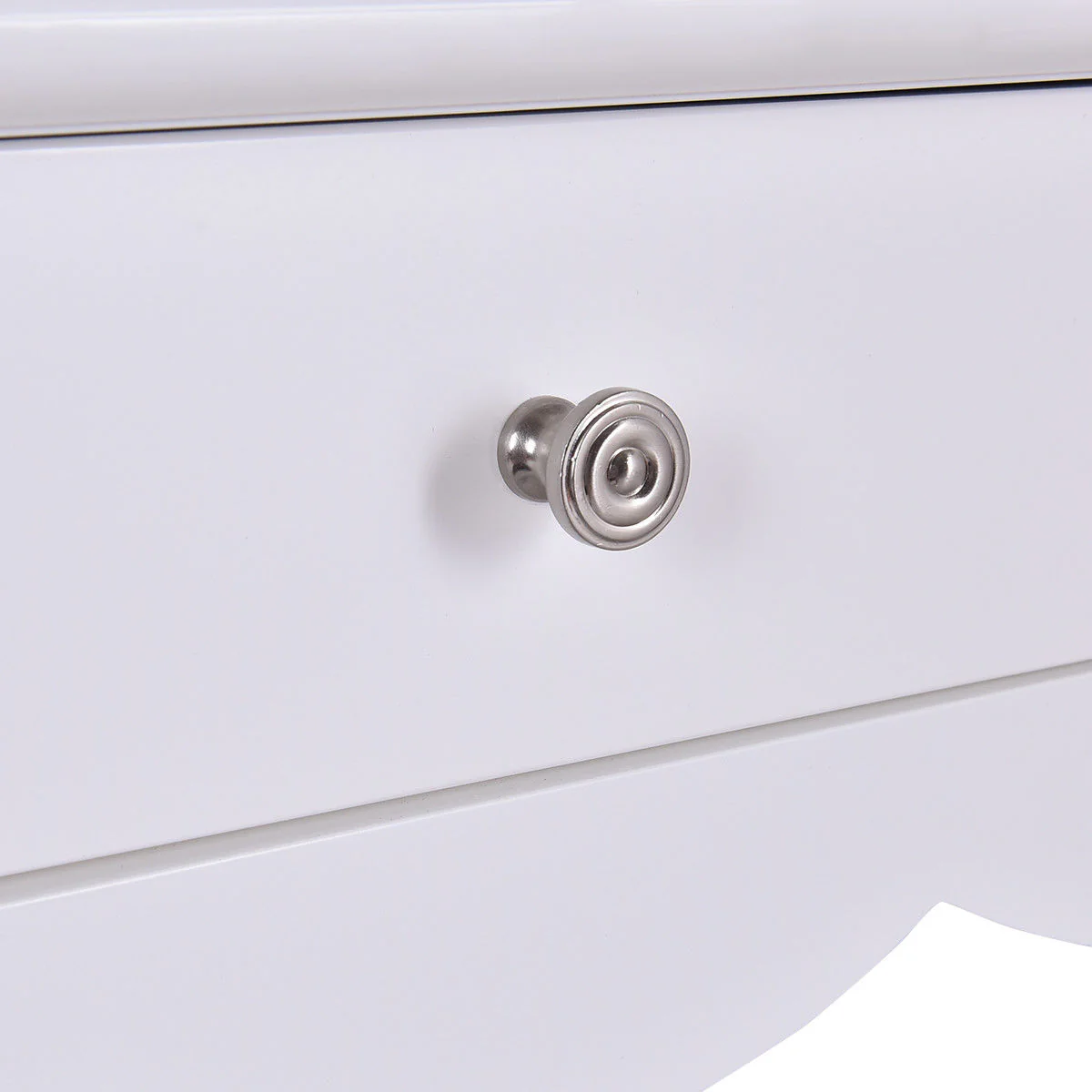 Side Sofa Table With Storage, 3 Drawers, White - Image 6