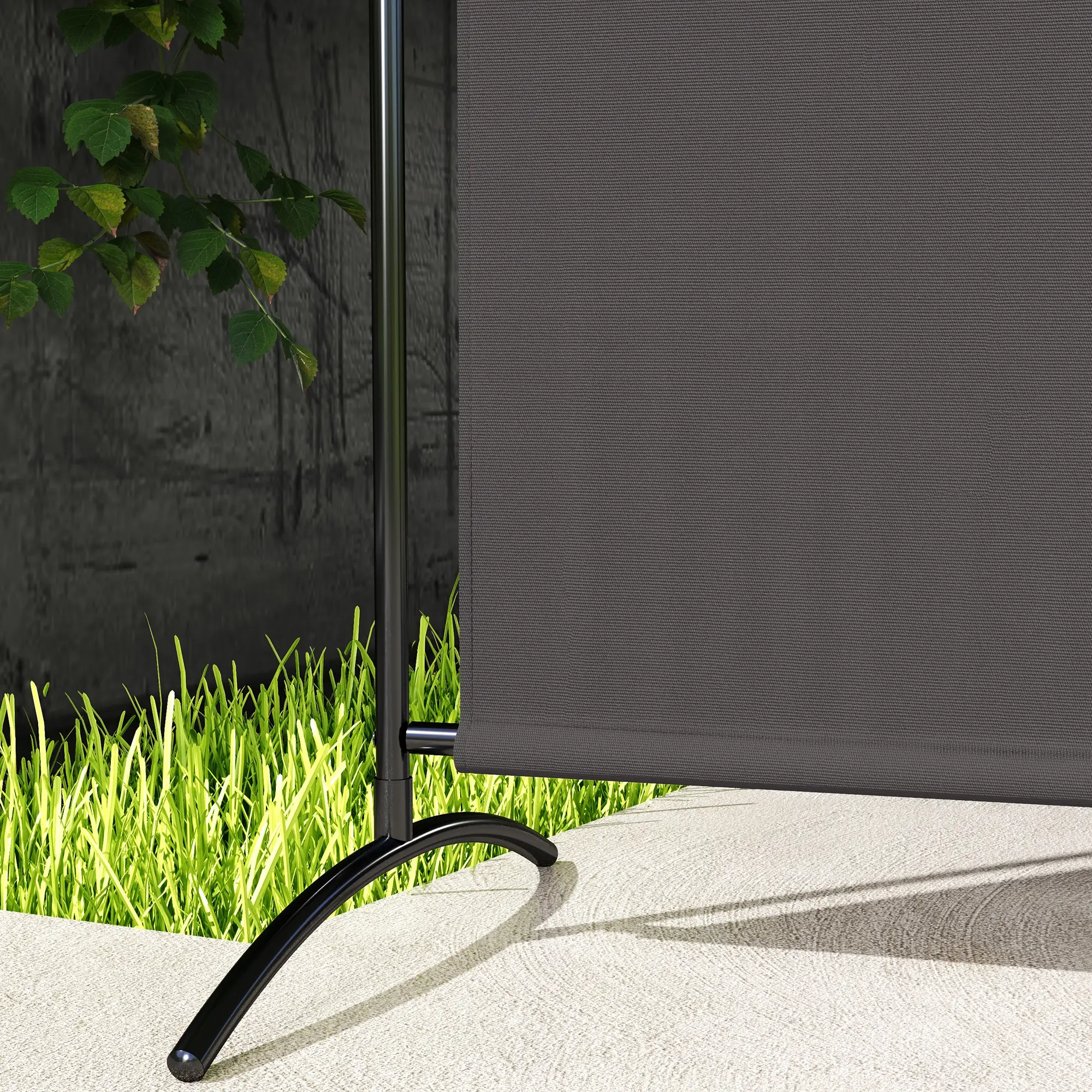 Single Panel Room Divider, UV30+ Privacy Screen, Dark Grey - Image 10