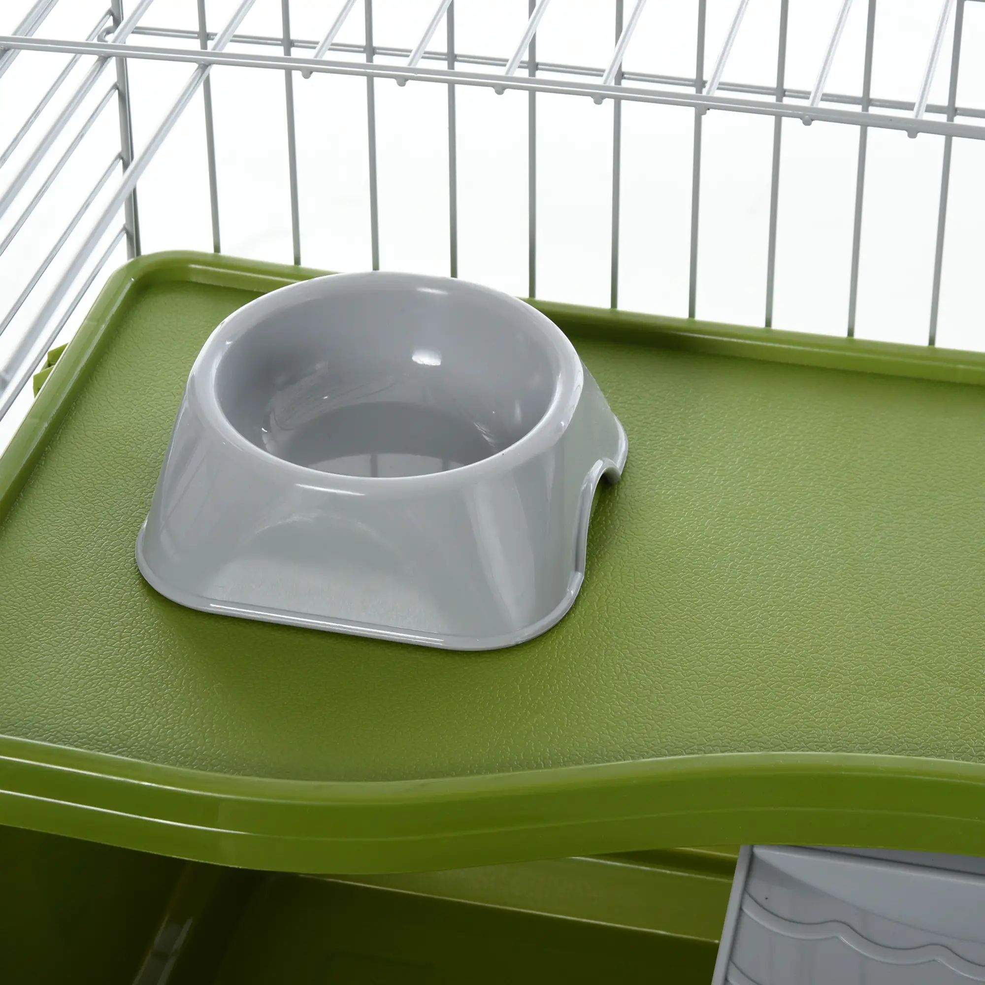 Small Animal Cage, Rolling Bunny Cage, Guinea Pig Cage, Green - Image 10
