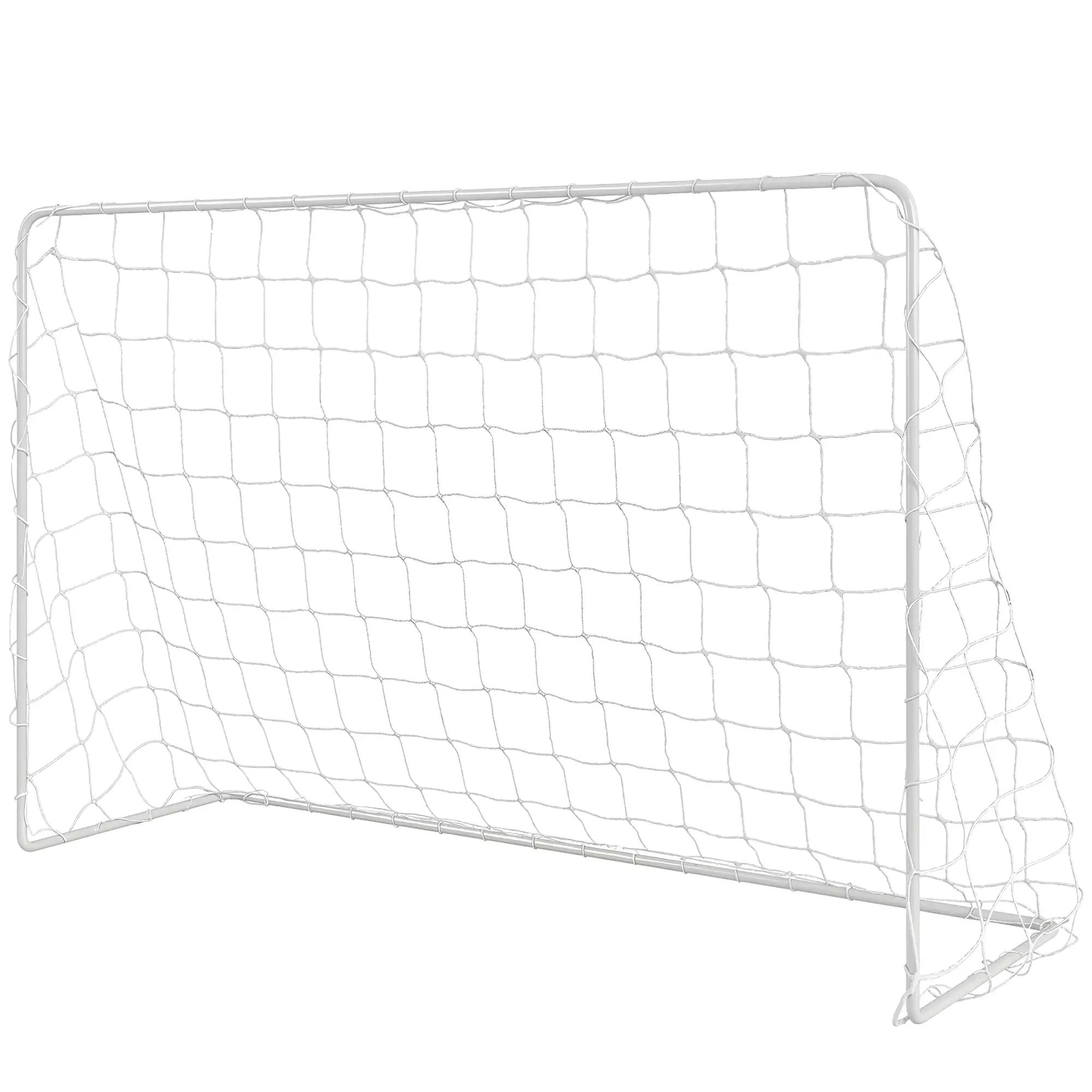 Soccer Goal, 6x4ft Portable Practice Net, Steel Frame