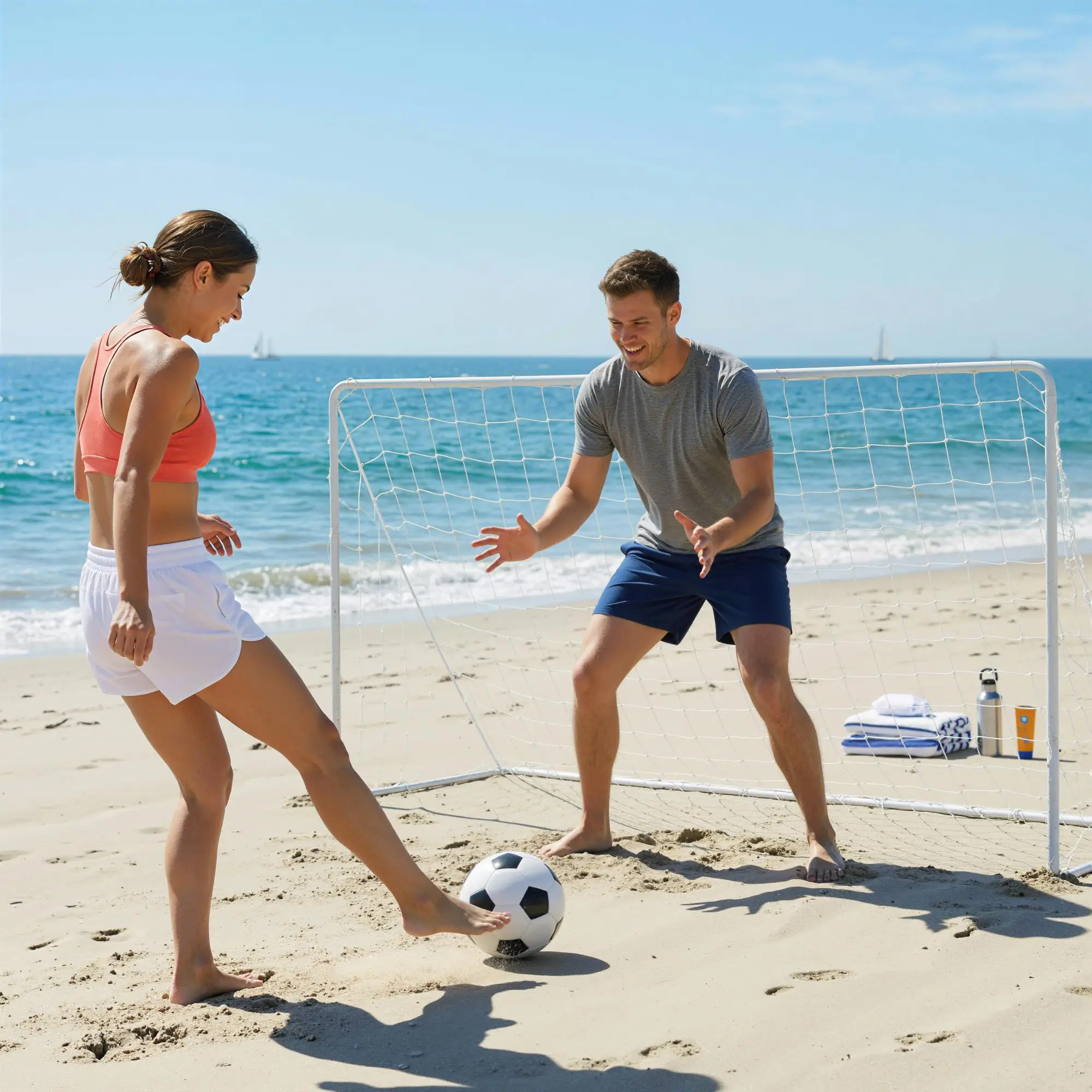 Soccer Goal, 6x4ft Portable Practice Net, Steel Frame - Image 10