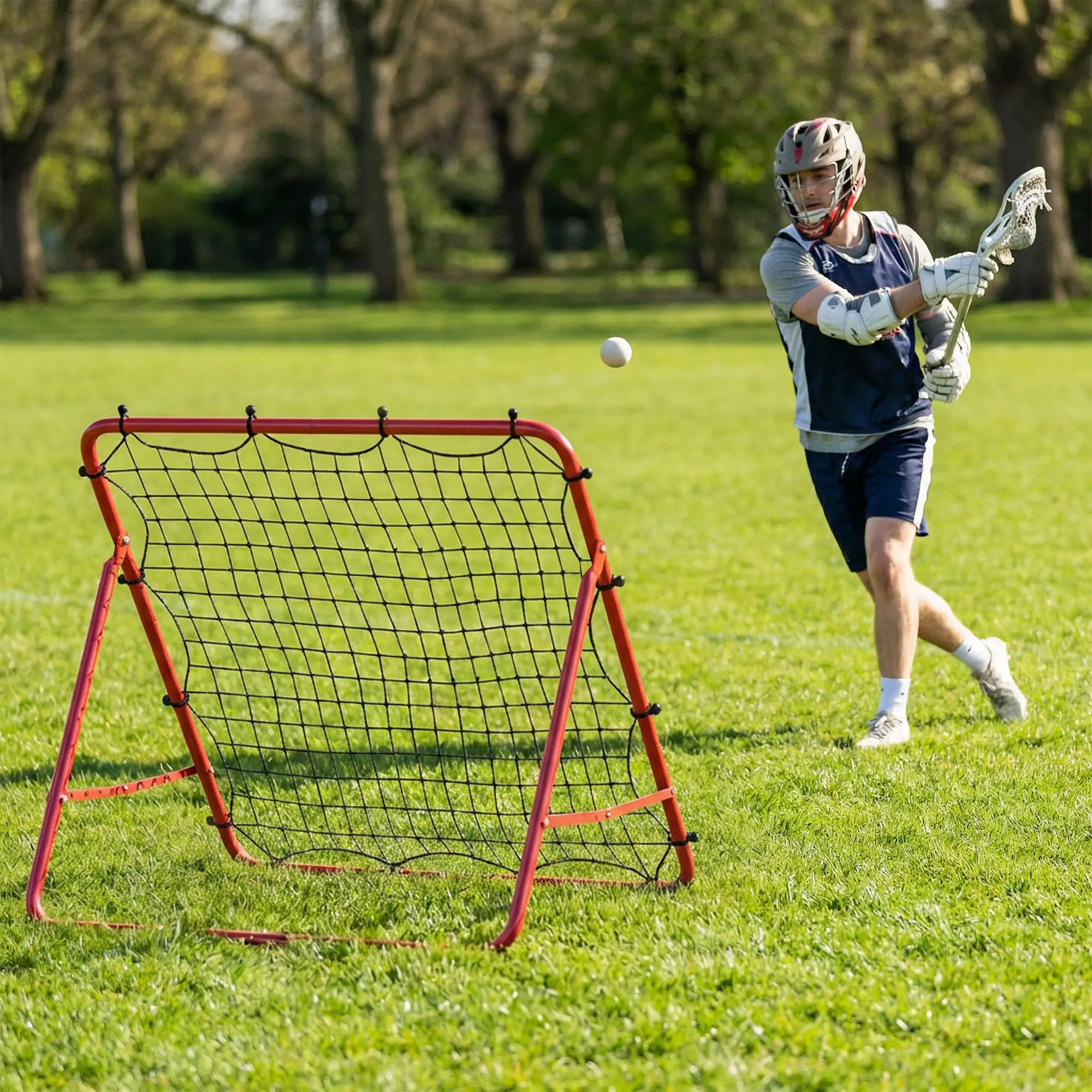 Soccer Rebounder Net, 3.5 x 3ft Easy Setup Bounce Back Net with 5 Adjustable Angles - Image 10