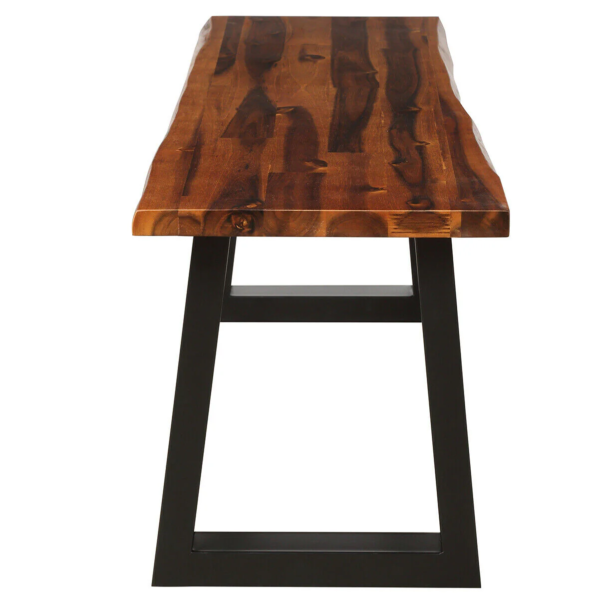Solid Acacia Wood Patio Bench, Dining Bench Seating Chair - Image 10