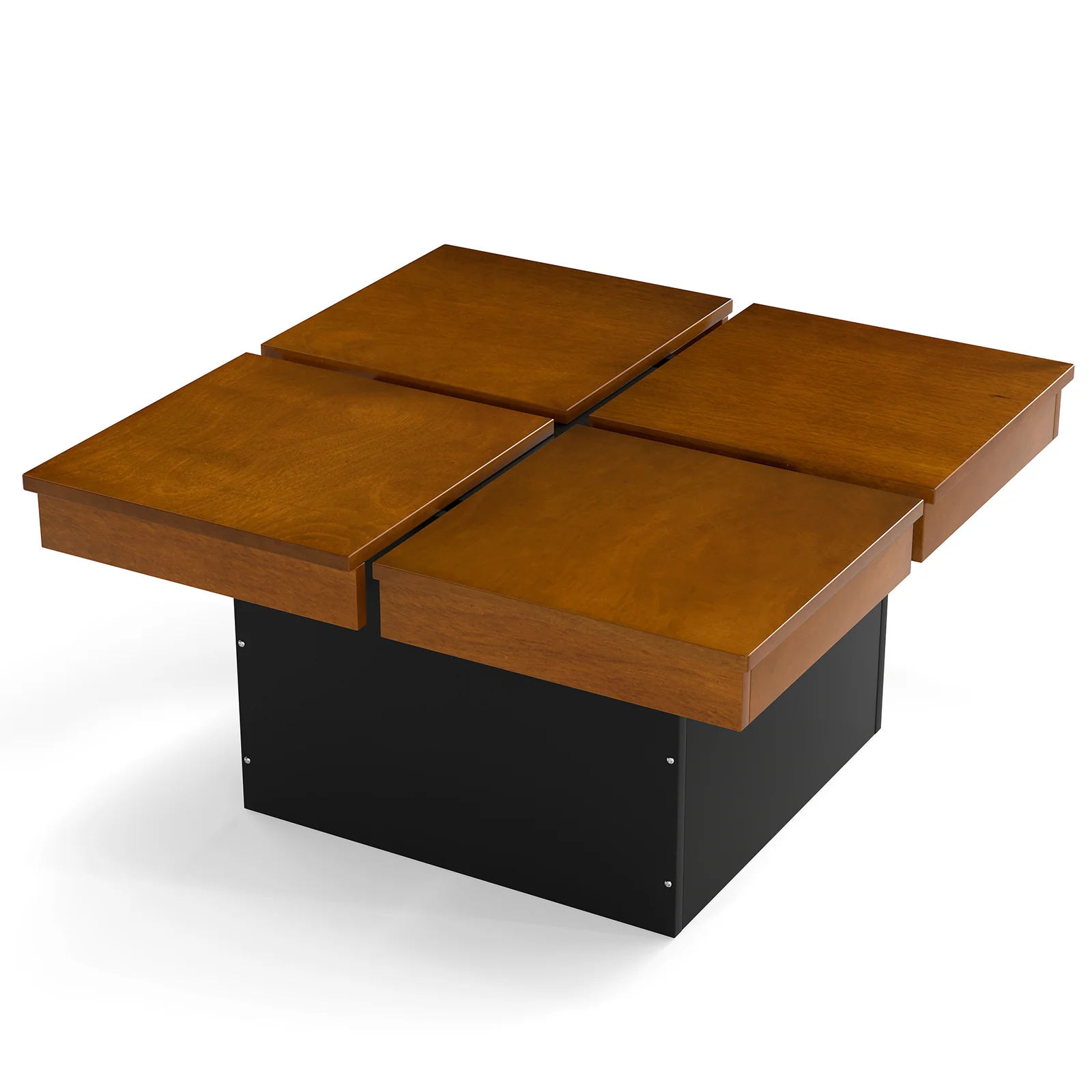 Square Coffee Table, Mid Century Modern, Walnut - Image 4
