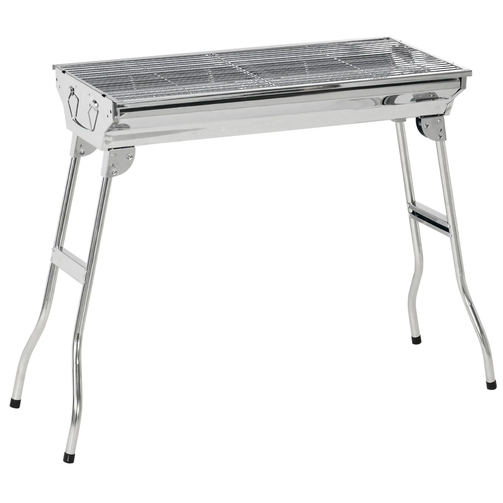 Stainless Steel Charcoal BBQ Grill, Portable With Handles - Image 11