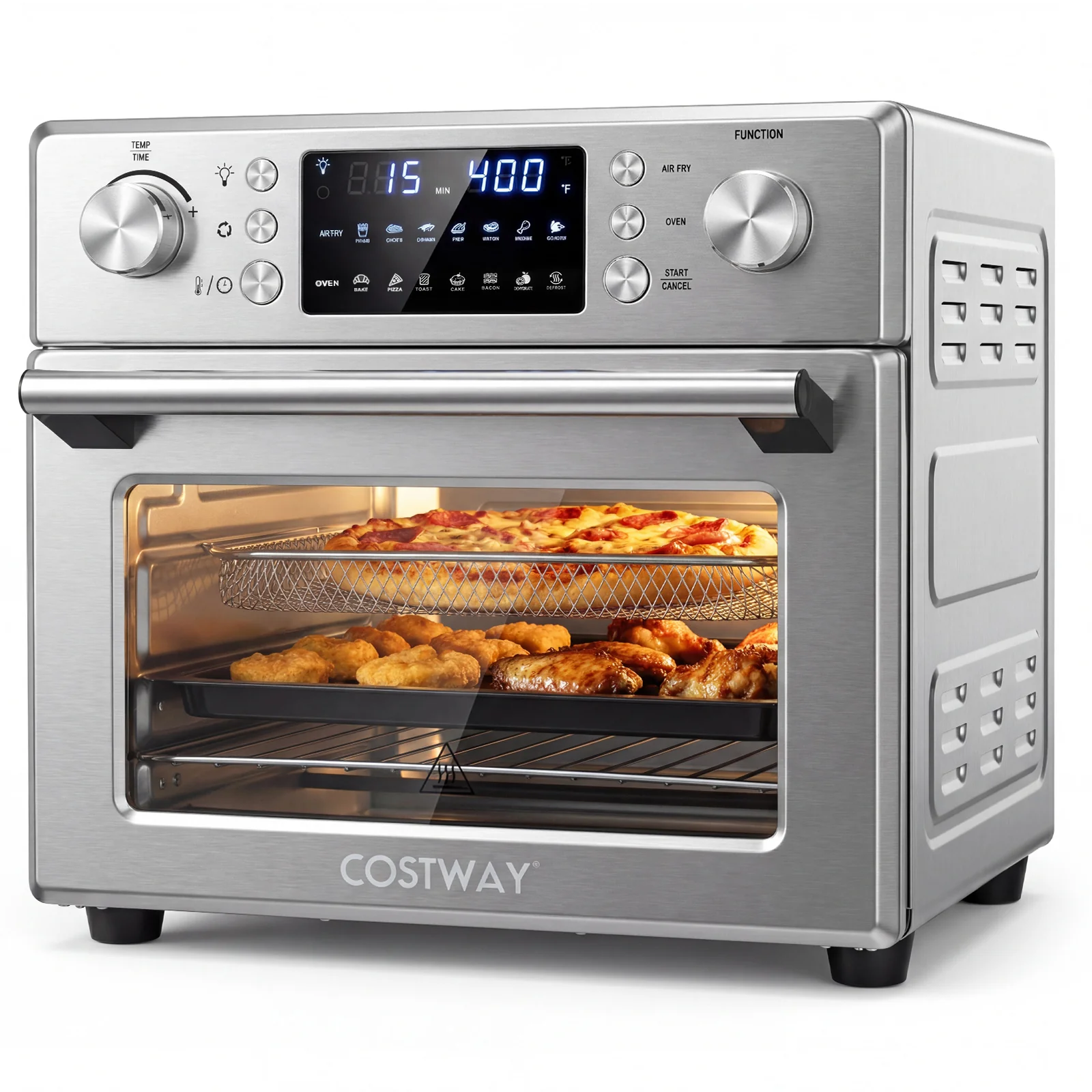 Stainless Steel Countertop Convection Oven with Bake, Silver - Image 4