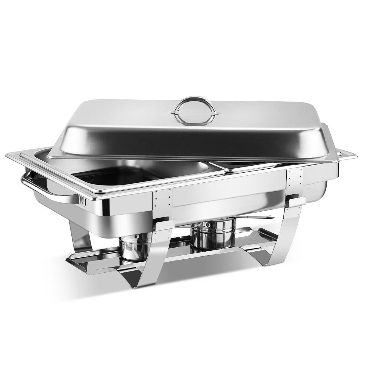Stainless Steel Full-Size Chafing Dish, 2 Packs, Silver - Image 8