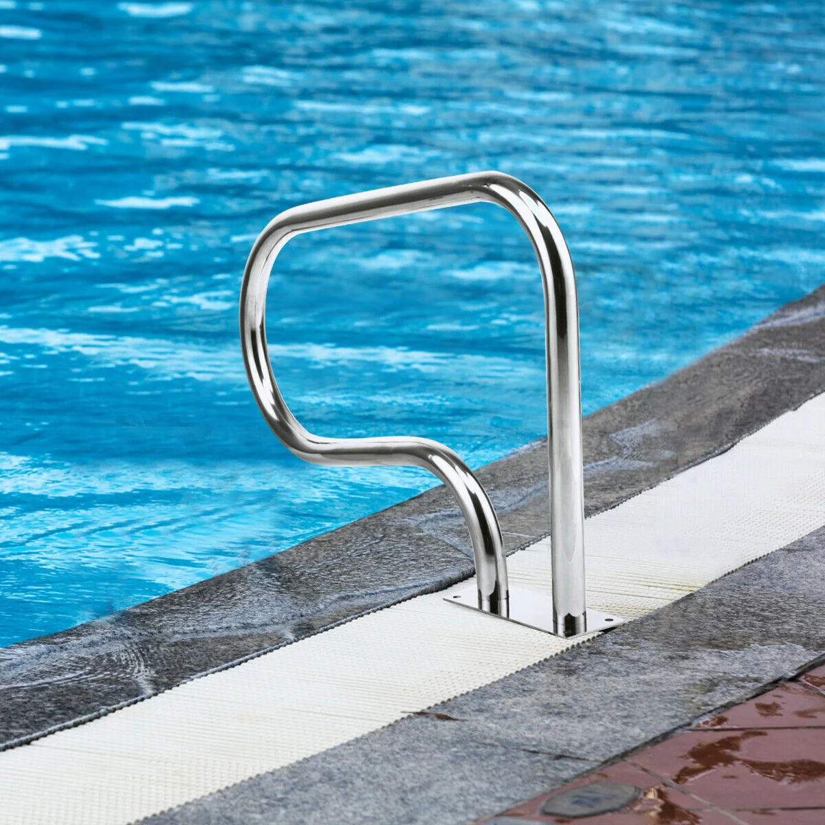 Stainless Steel Swimming Pool Hand Rail, Silver - Image 8