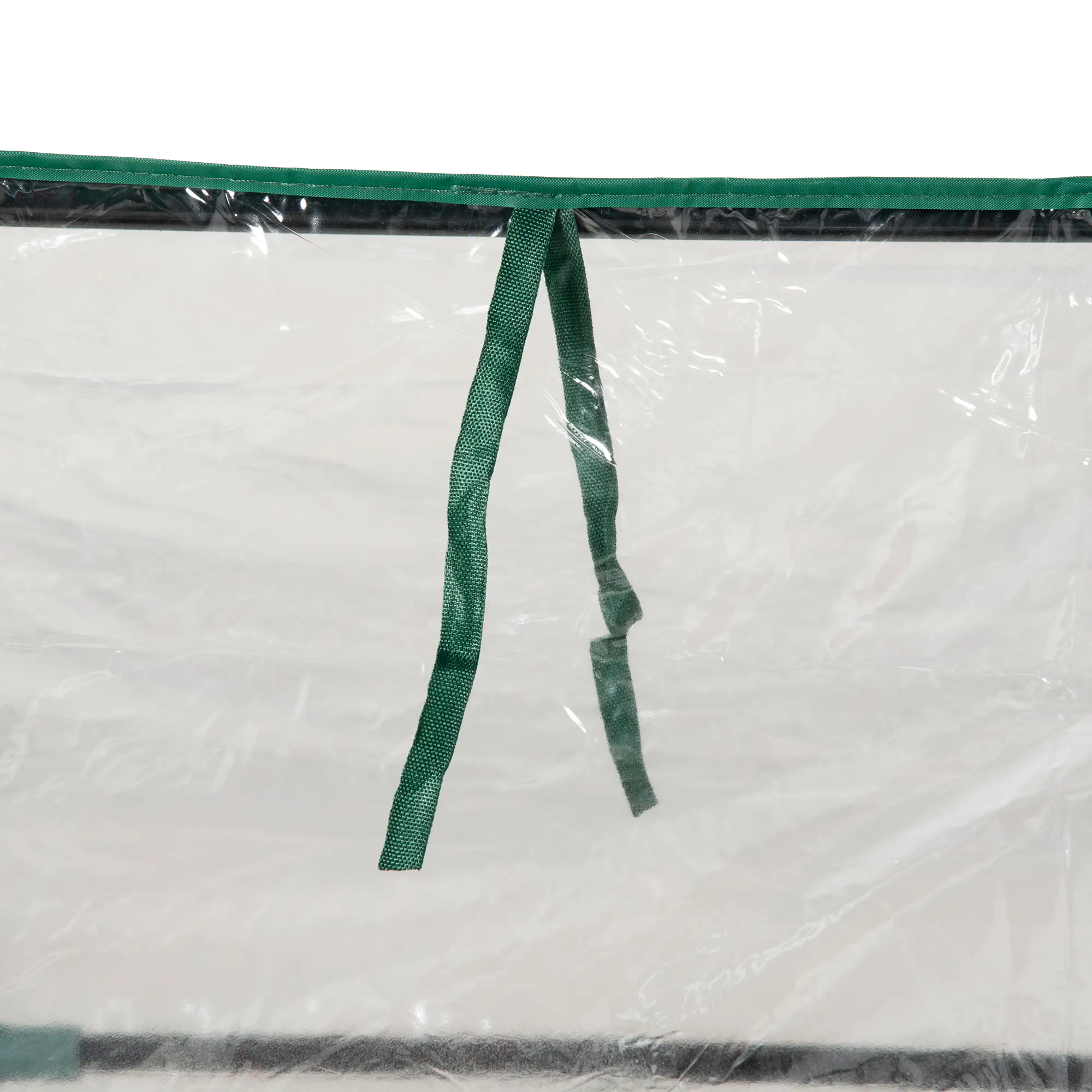 Steel Outdoor Raised Garden Bed, Greenhouse Cover, Roll Up Door, 50"x37.4"x36.2", Clear - Image 10
