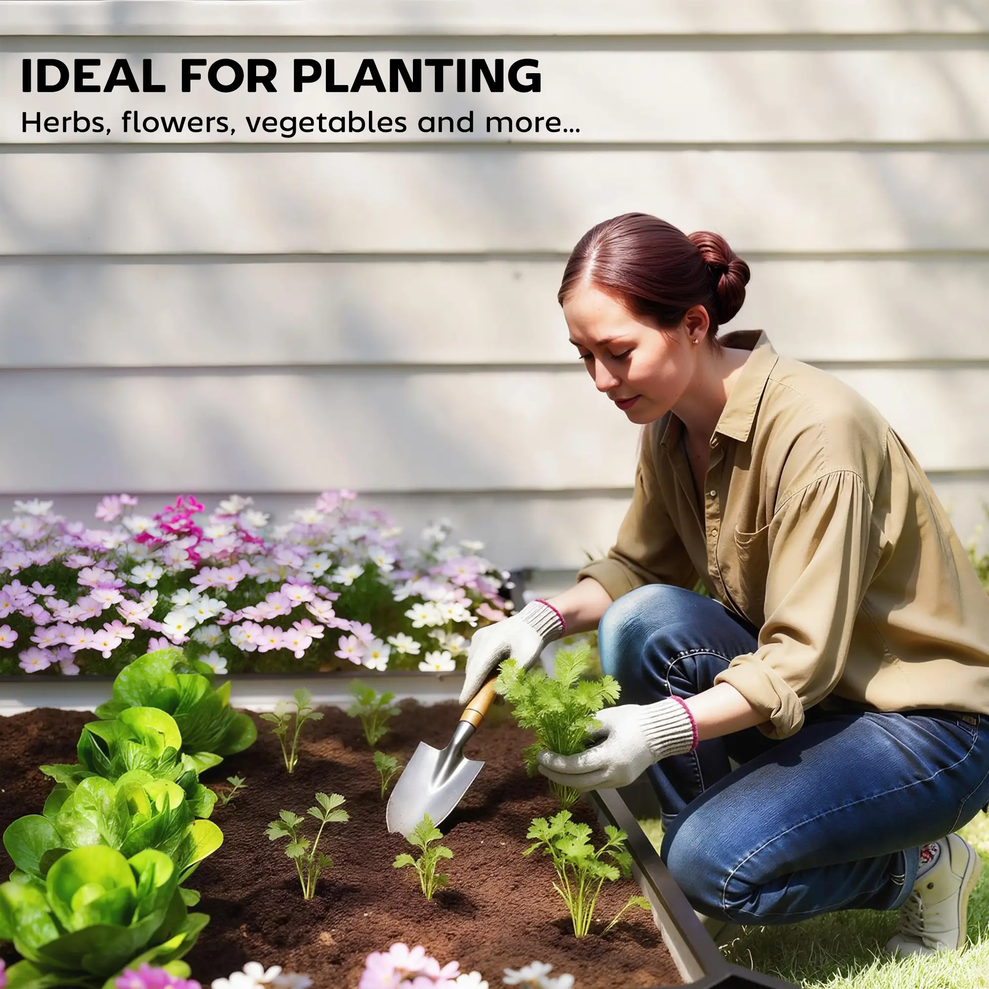 Steel Raised Garden Bed, 8x8x1ft, Set of 5 Large Planters, Black - Image 6