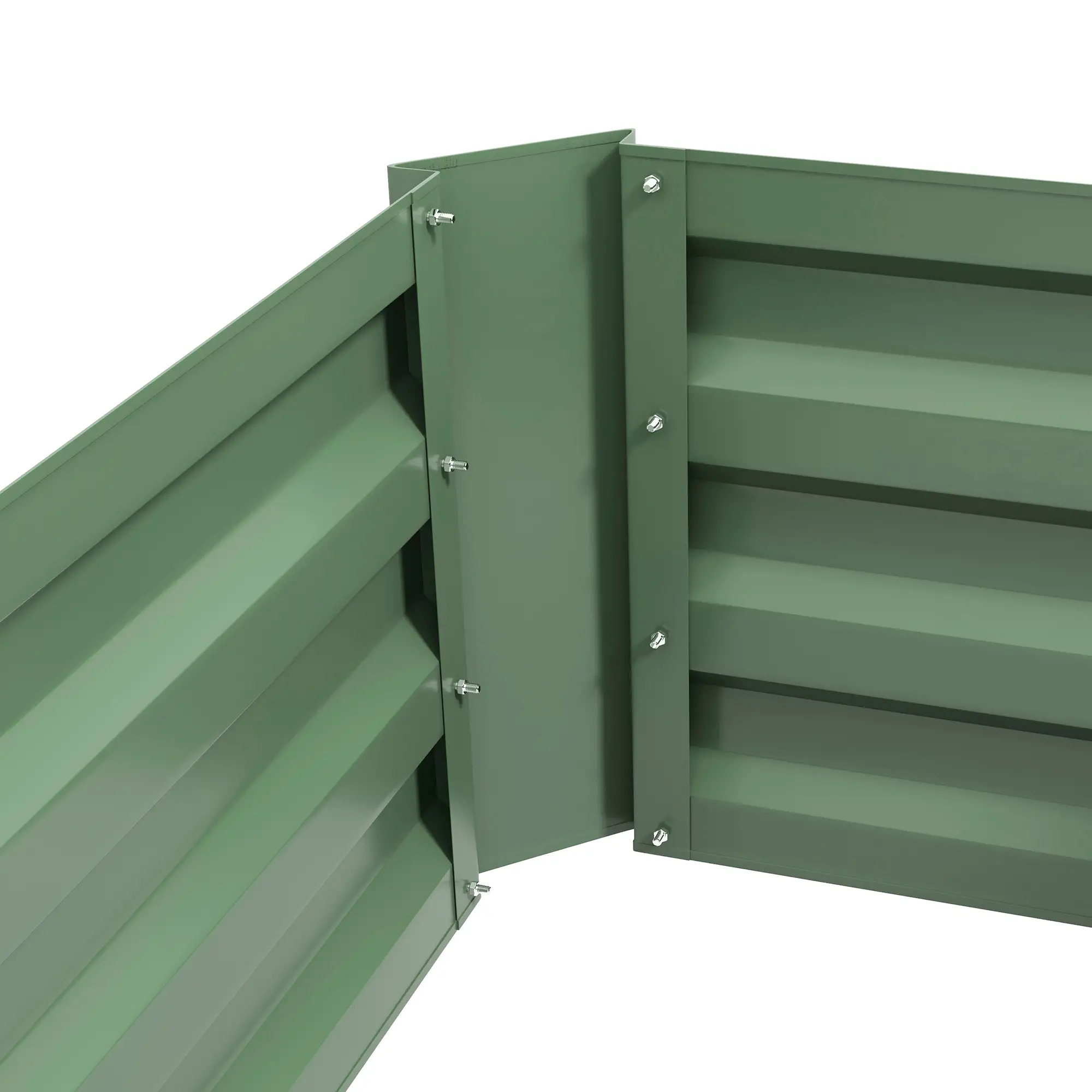 Steel Raised Garden Bed Set, 39"x20"x12", Green - Image 10