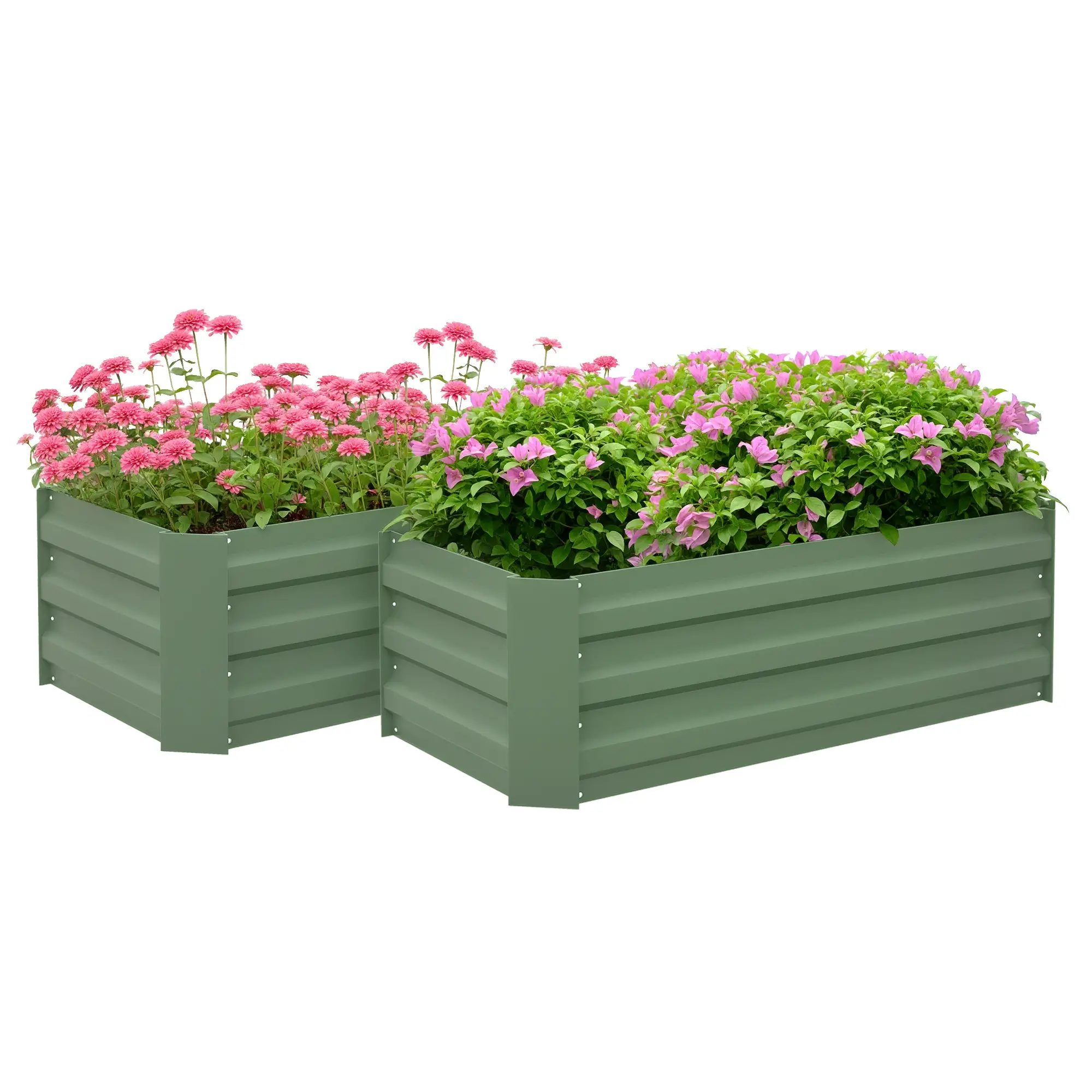 Steel Raised Garden Bed Set, 39"x20"x12", Green - Image 11