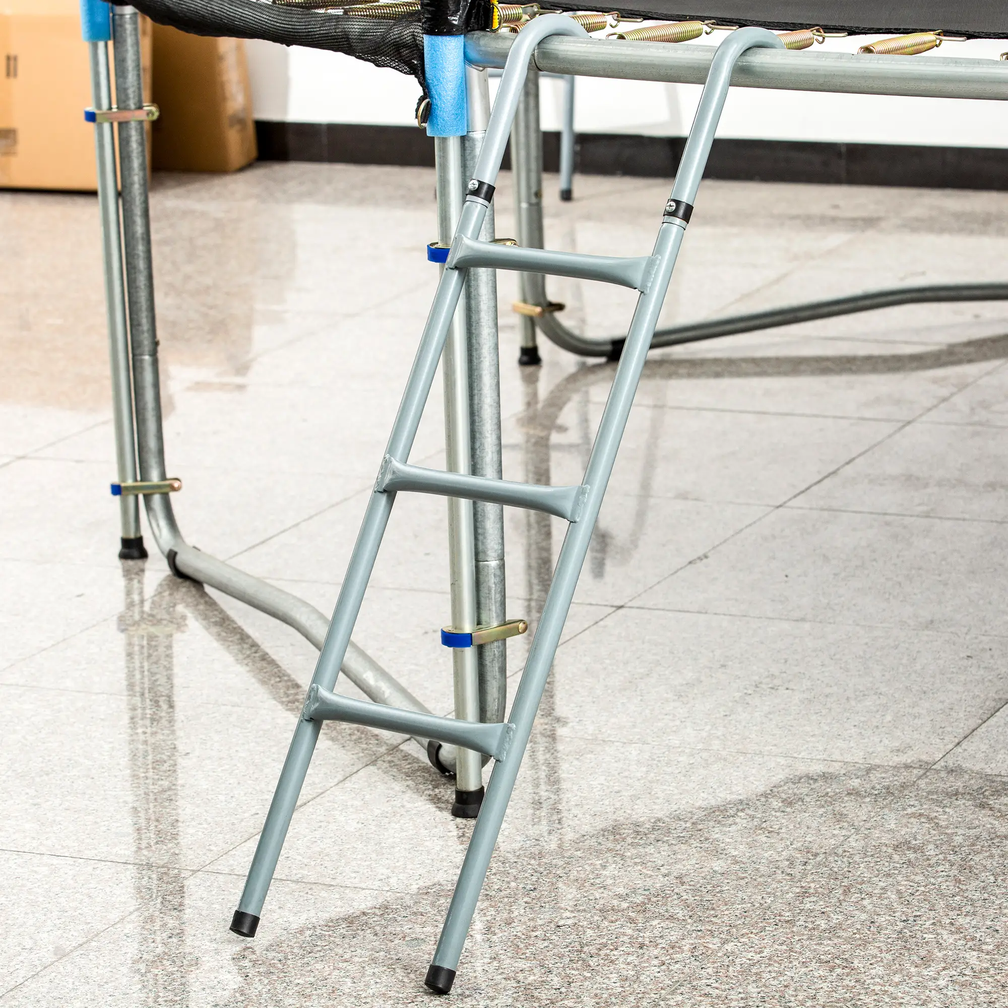Steel Trampoline Ladder, 3-Step, Fits 12ft & 14ft, 330 lbs - Image 2