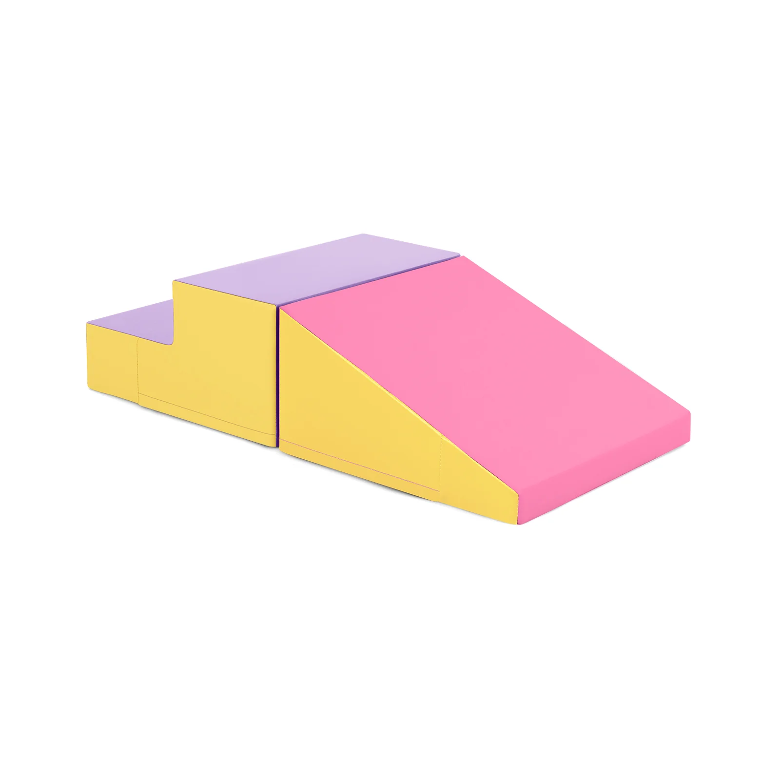 Step And Slide Climber, 2-Piece Soft Play Set, Foam Blocks, Yellow - Image 5