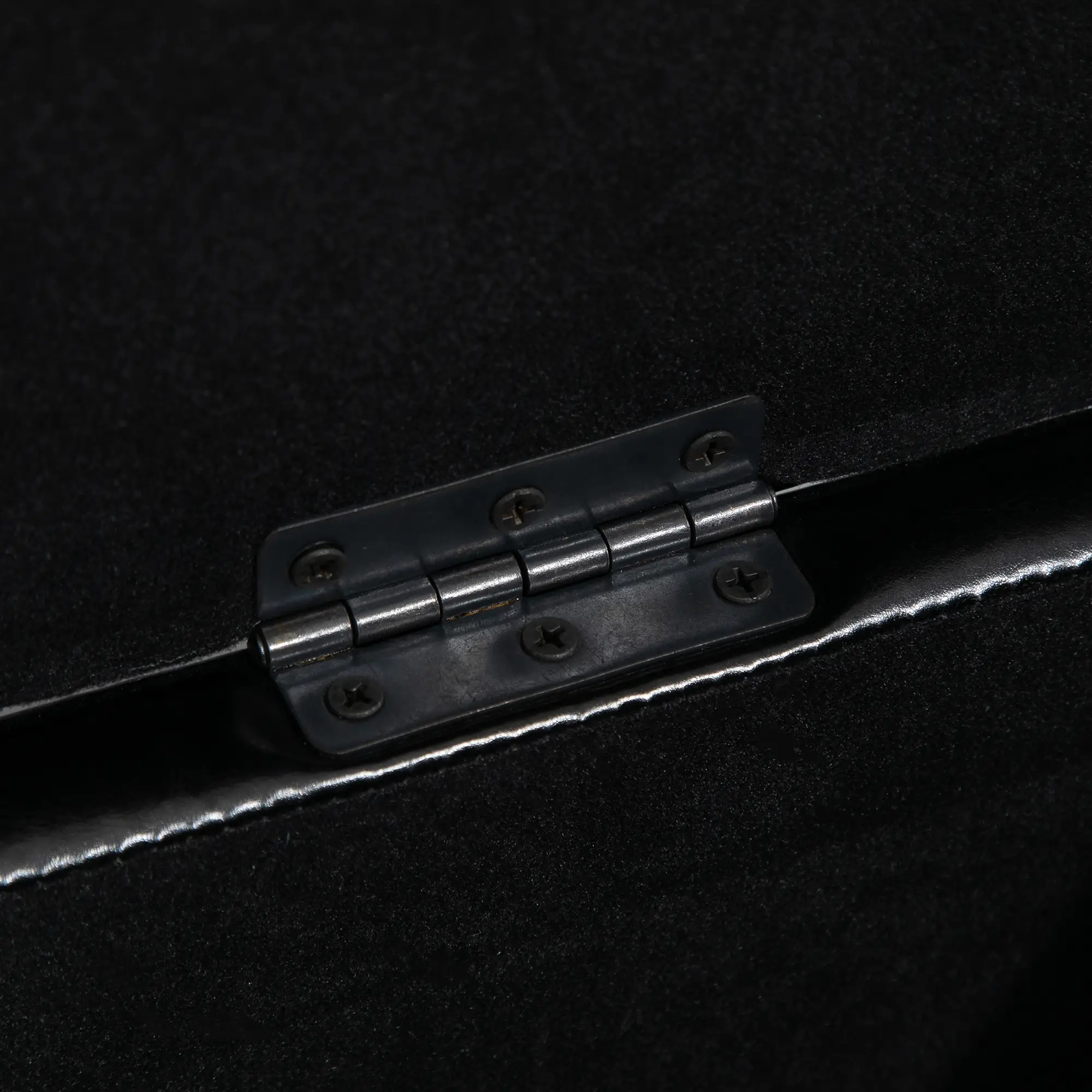 Storage Ottoman Bench, PU Leather Upholstered, Tufted Design, Black - Image 15