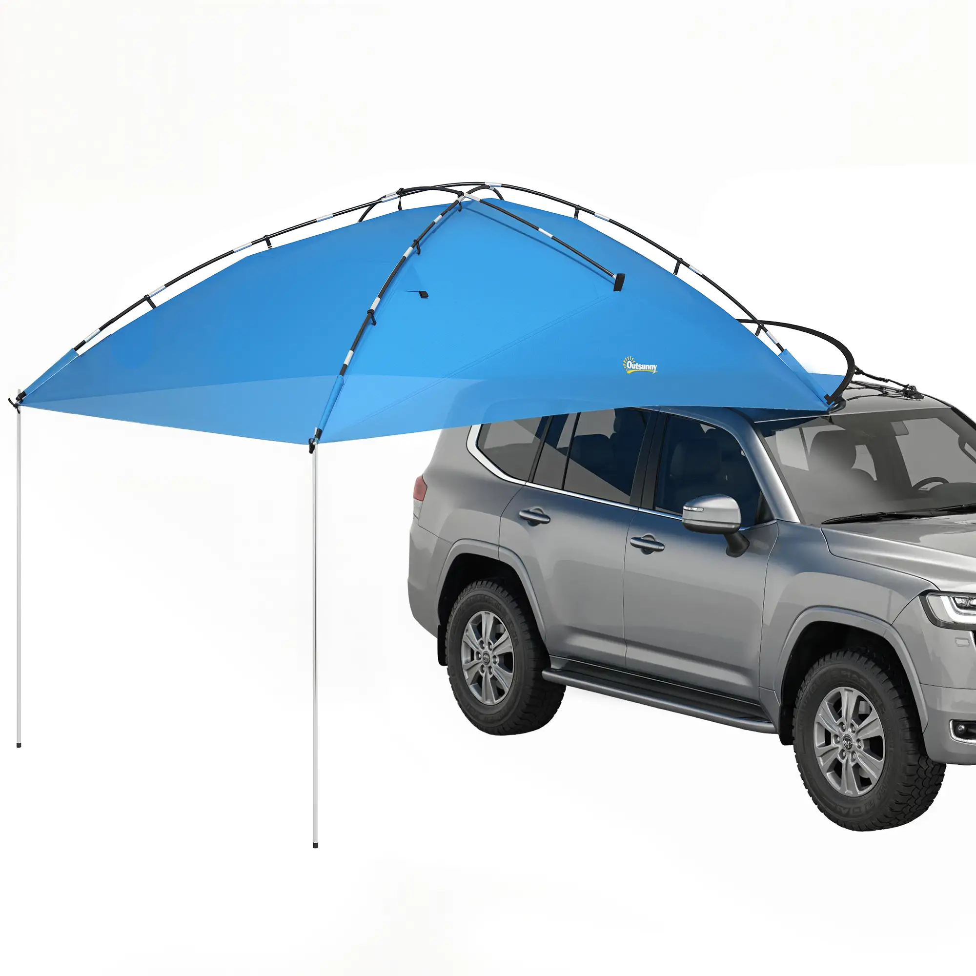 SUV Car Awning Camping Tent, 3000mm Waterproof, Light Blue