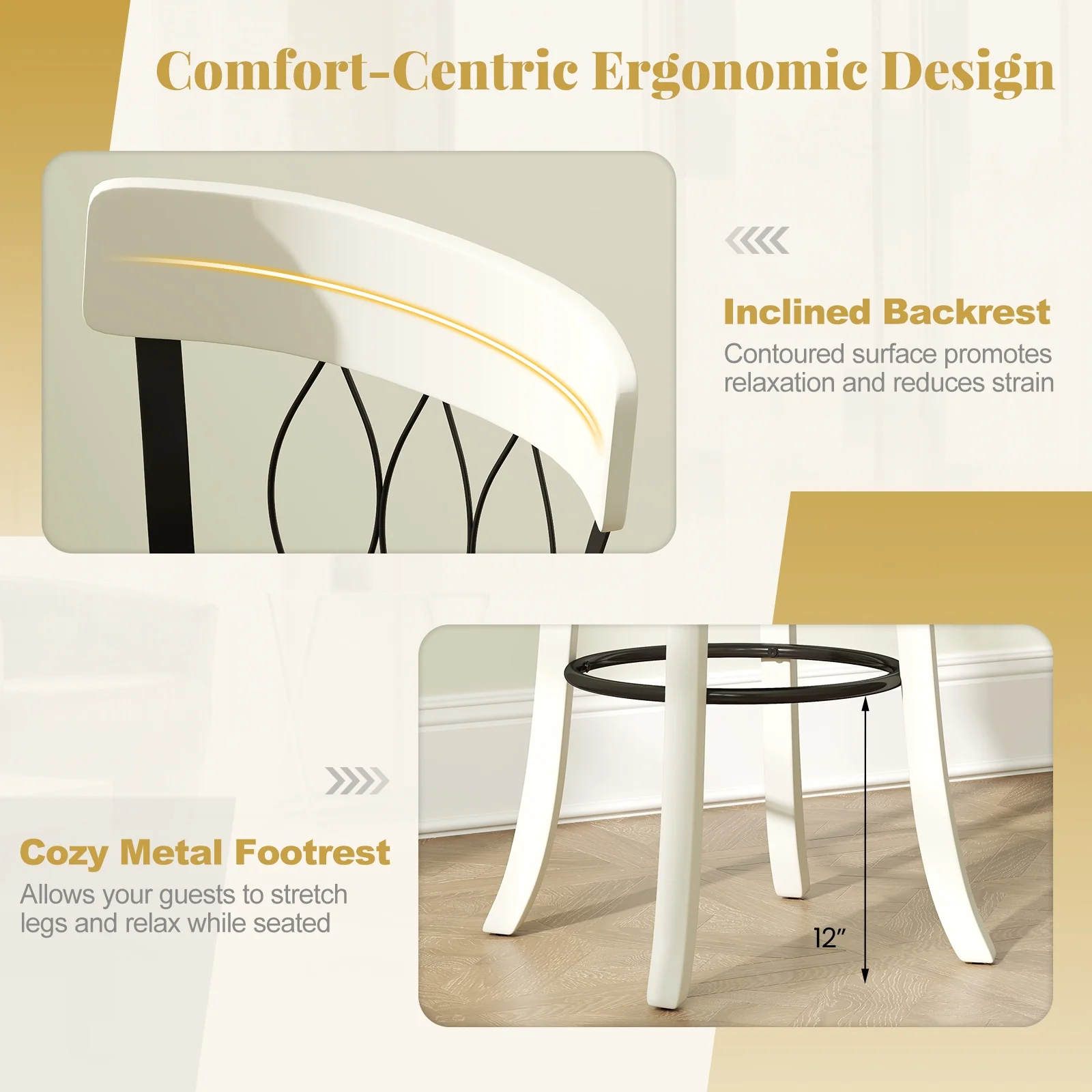 Swivel Bar Stools Set Of 2, 30 Inches, Rubber Wood Frame, Tufted Rivets - Image 8