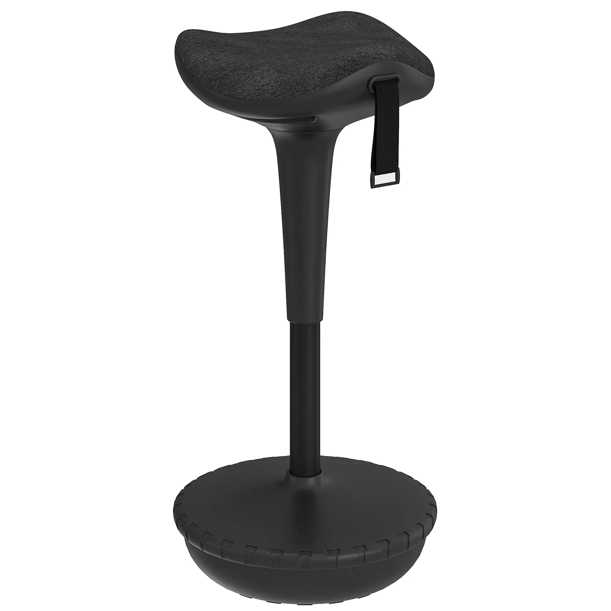 Swivel Standing Desk Chair, Adjustable Ergonomic Stool, Black - Image 11
