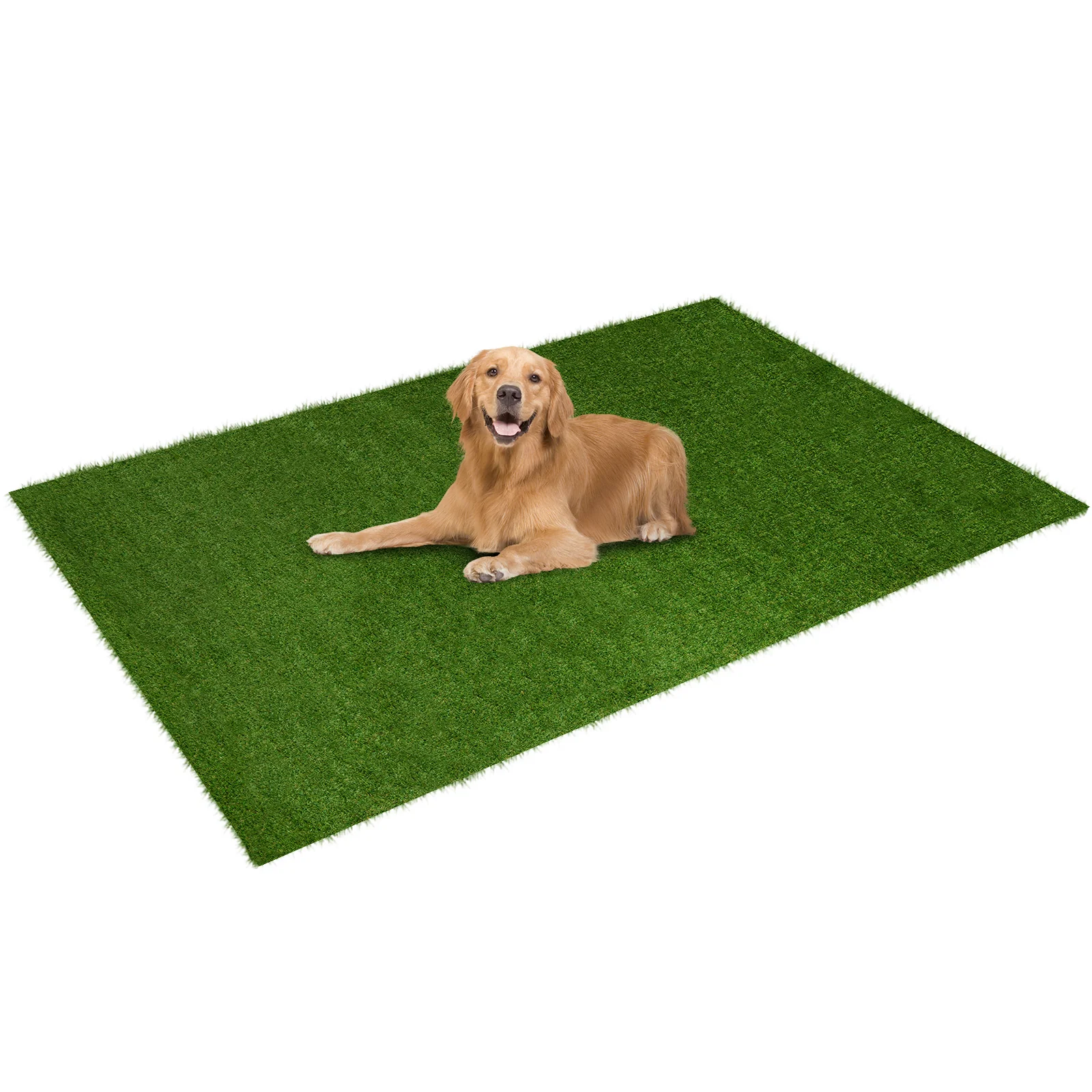 Synthetic Turf Mat With Drainage Holes, M, Green - Image 5