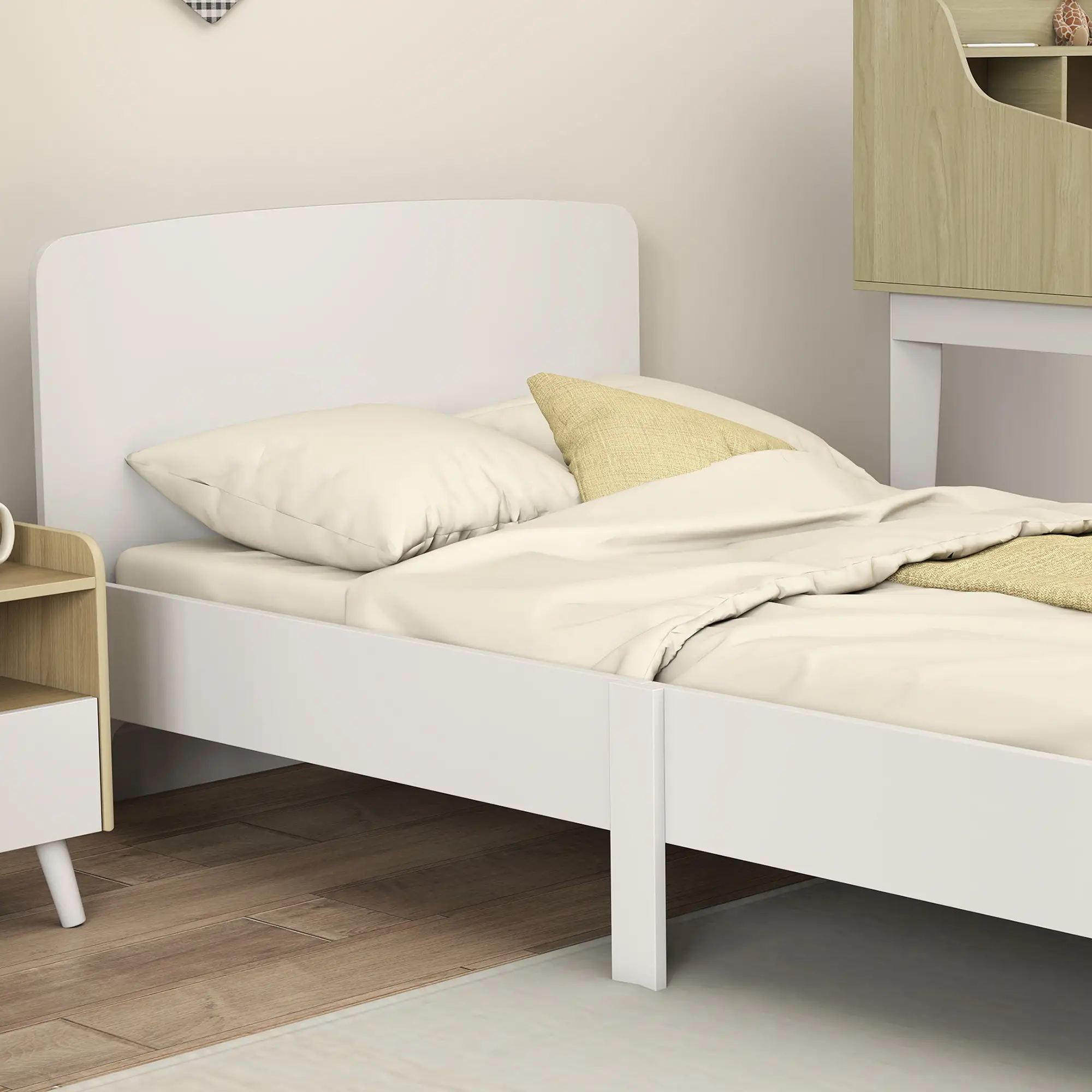 Toddler Bed Frame, 3-12 Years, White - Image 7