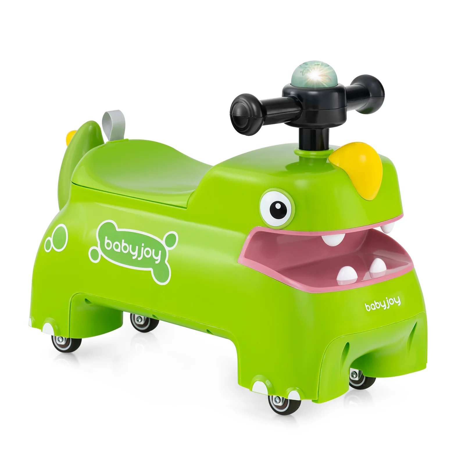 Toddler Ride On Toy Car With Lights, Music, Green - Image 3