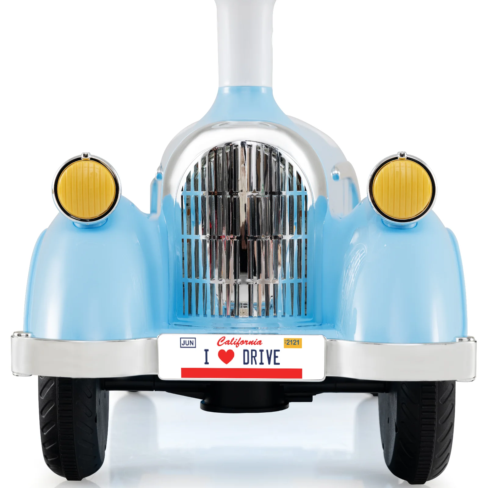 Toddler Ride on Toy Classic Sliding Car with Horn and LED Headlight, Blue - Image 5