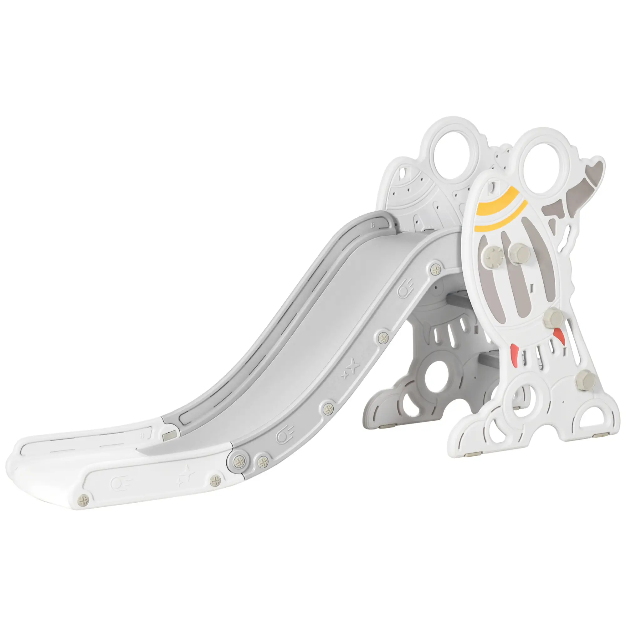 Toddler Slide Indoor, Space Theme Climber Playset, 1.5-3 Years, Grey - Image 11
