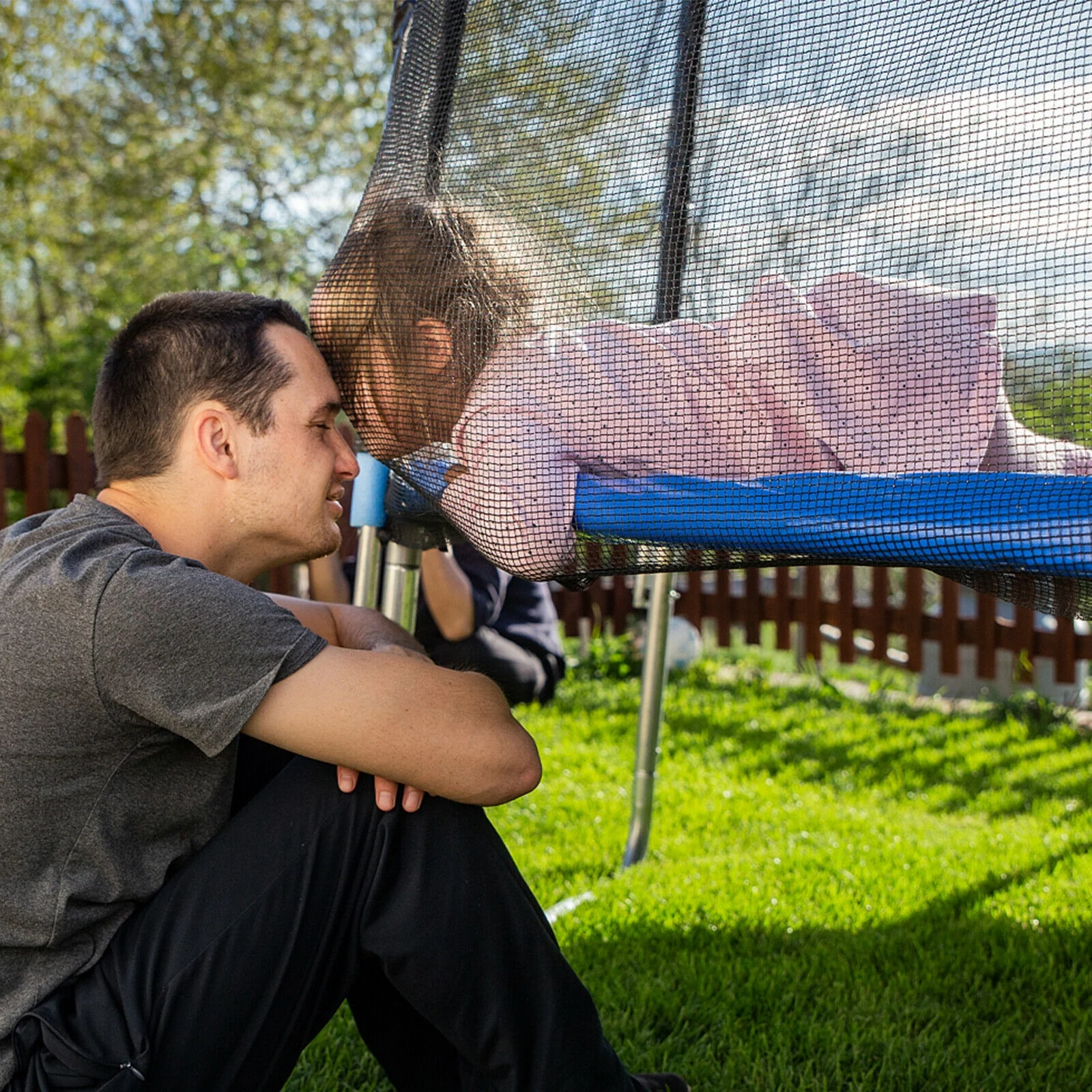 Trampoline Safety Enclosure Net, 15 ft, Black - Image 2