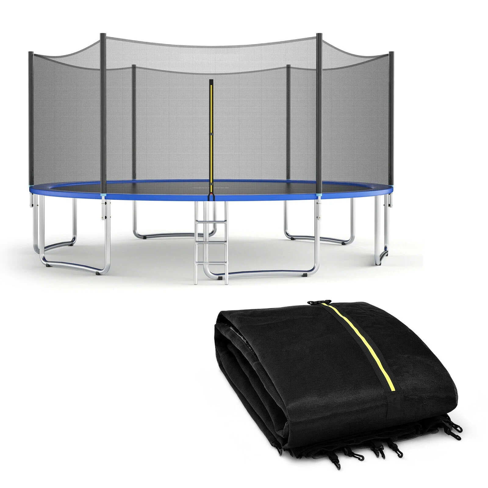 Trampoline Safety Enclosure Net, 16 ft, Black - Image 4