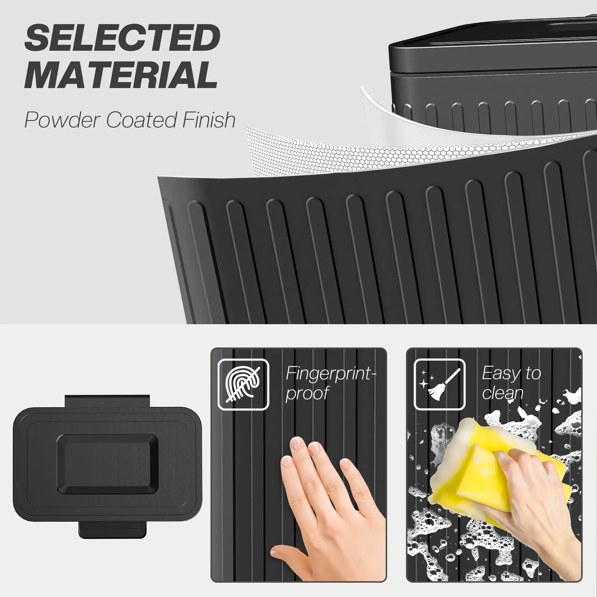 Trash Can, 2 x 5.3 Gallon, Soft Close Lid, Removable Inner Buckets - Image 6