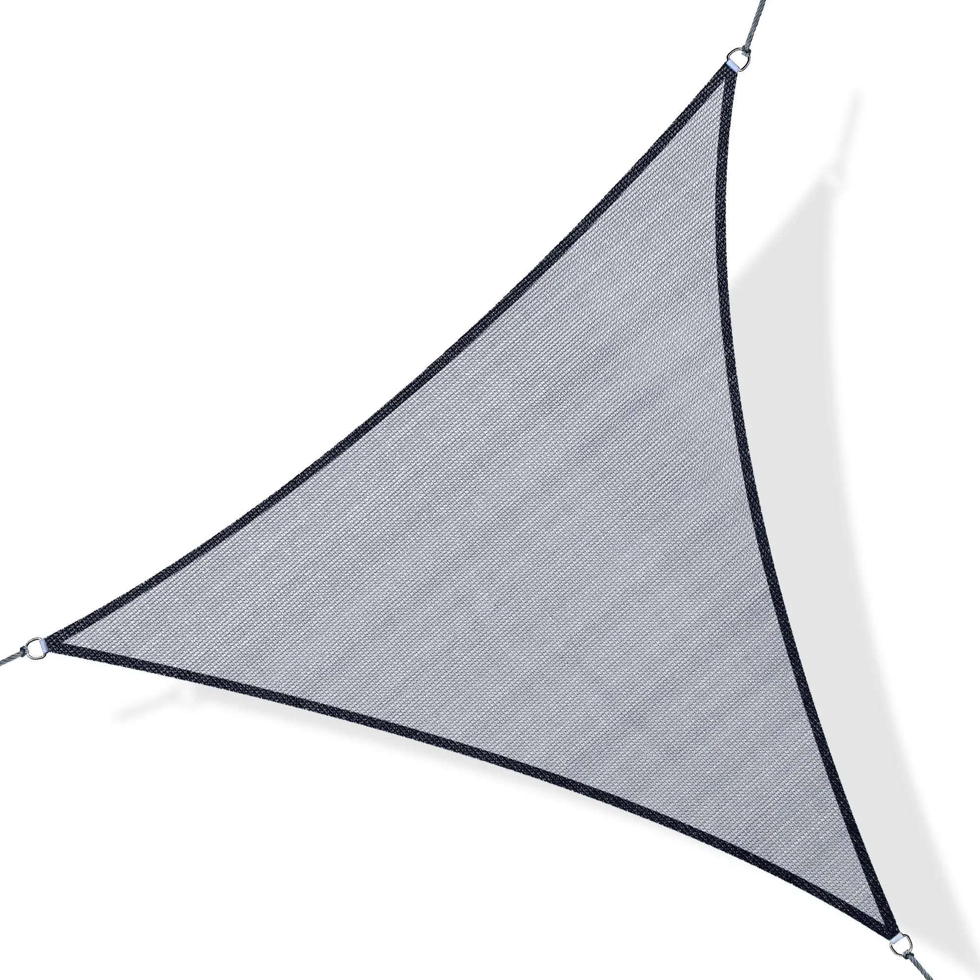 Triangle 10' Canopy Sun Sail, UV Protector, Outdoor Patio Cover, Grey - Image 11