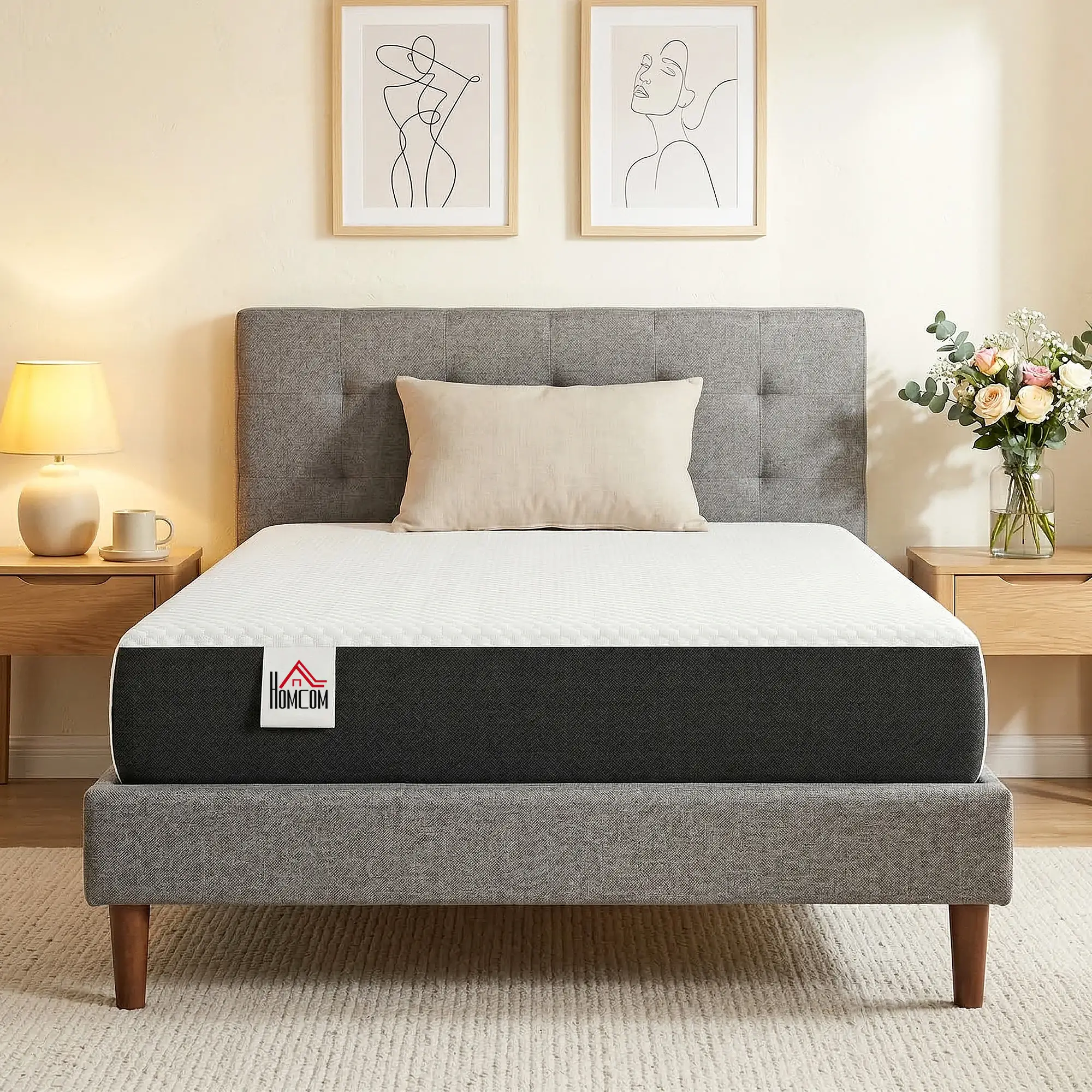 Twin 8 Inch Memory Foam Mattress, Medium Firm, CertiPUR-US - Image 2