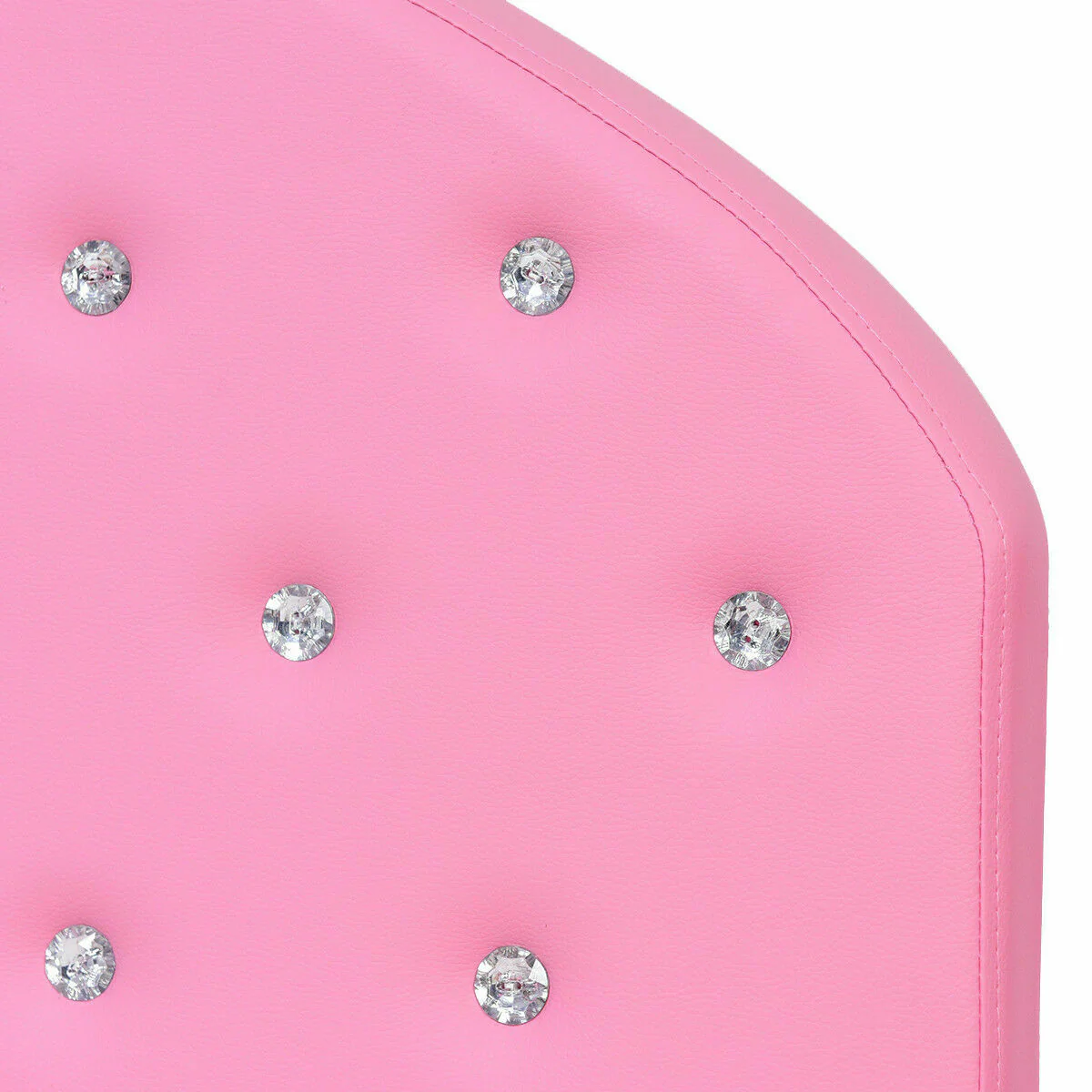 Twin Size Upholstered Platform Toddler Bed, Pink - Image 8