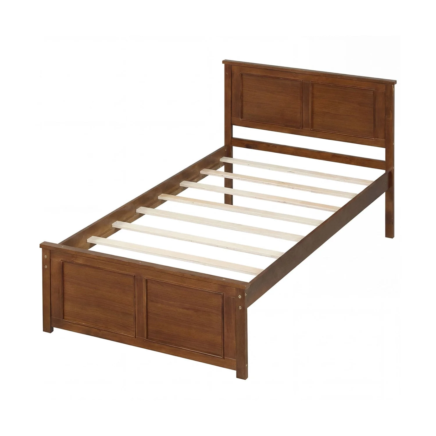 Twin Wood Platform Bed Frame With Headboard