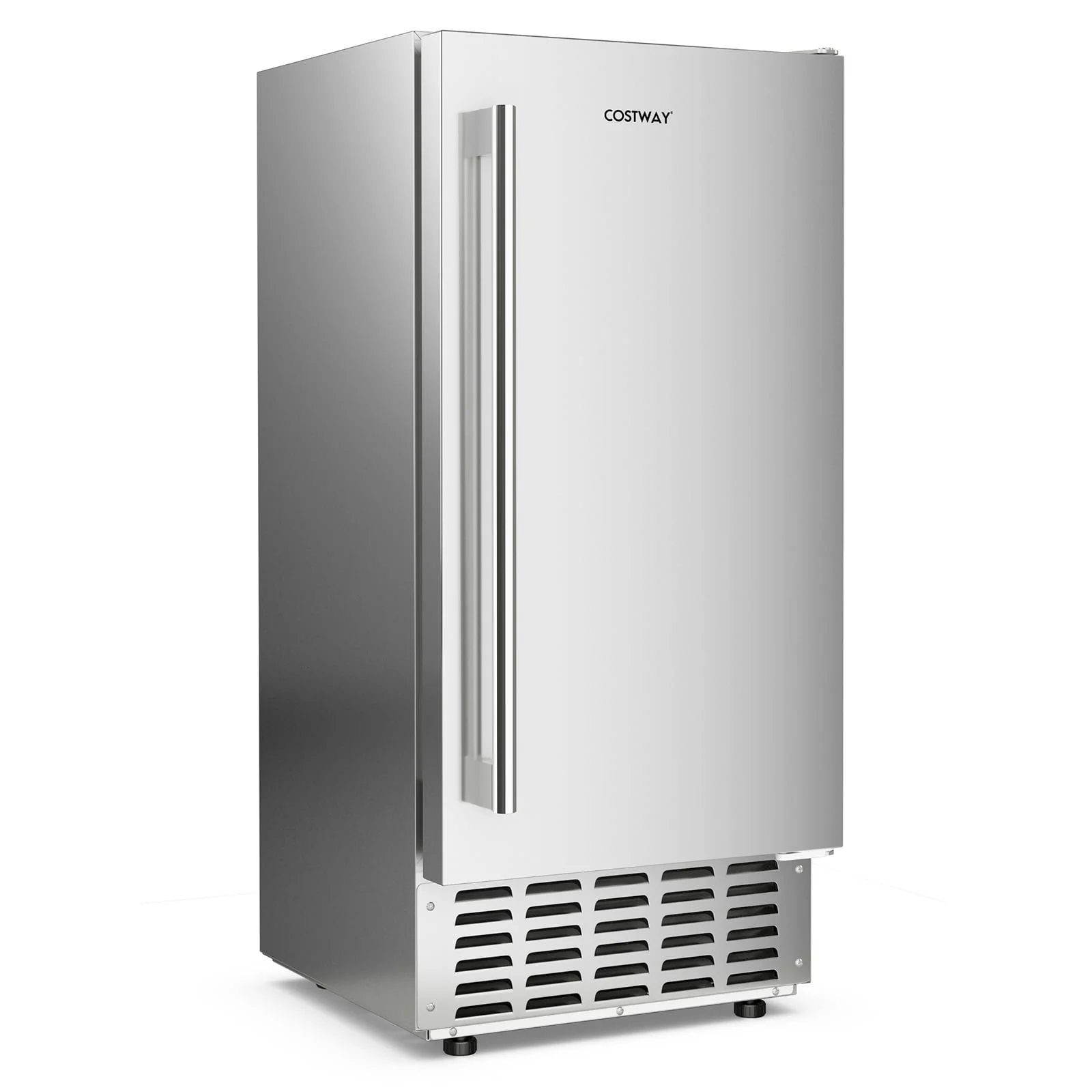 Under Counter Nugget Ice Maker, Self-Cleaning, 24H Timer, Silver - Image 3