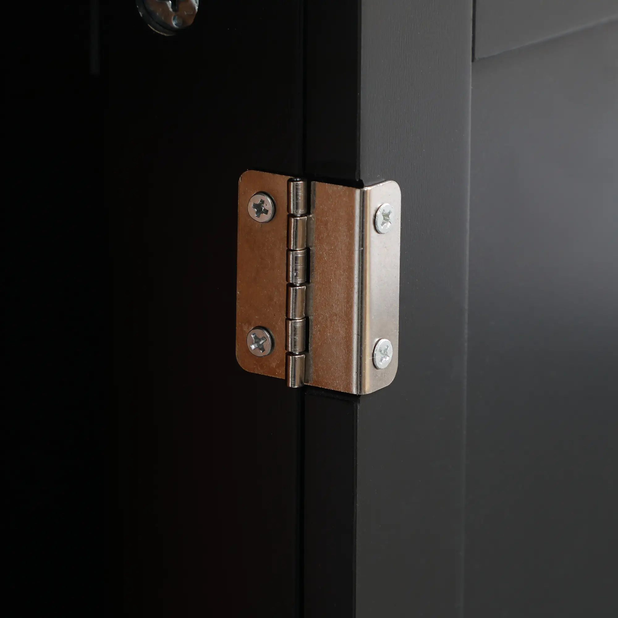 Under Sink Bathroom Cabinet, 2 Doors with Shelf, Black - Image 9