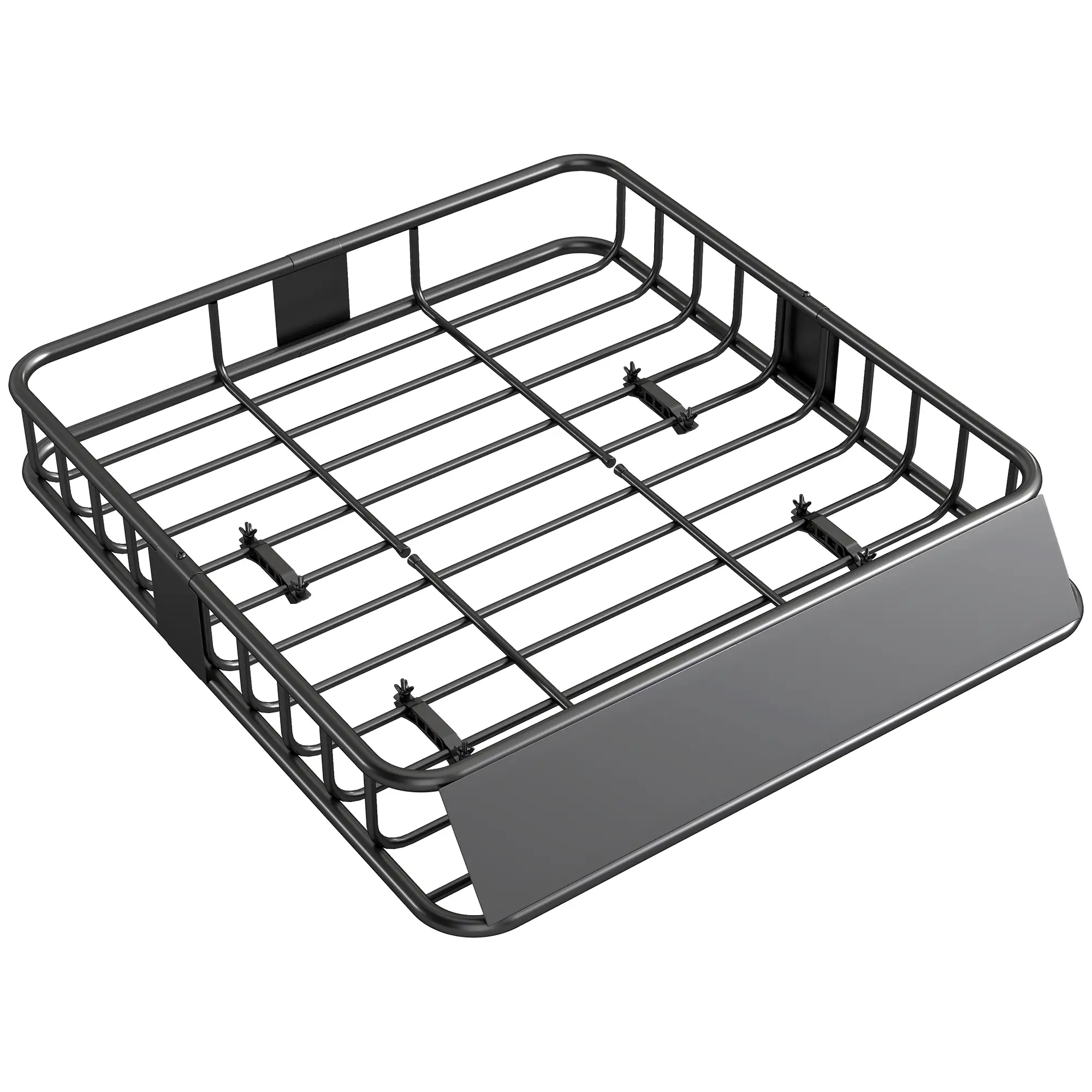 Universal Roof Rack Basket, 200lbs Steel Cargo Carrier, 43.5"x39.2"x7.3", Black - Image 11