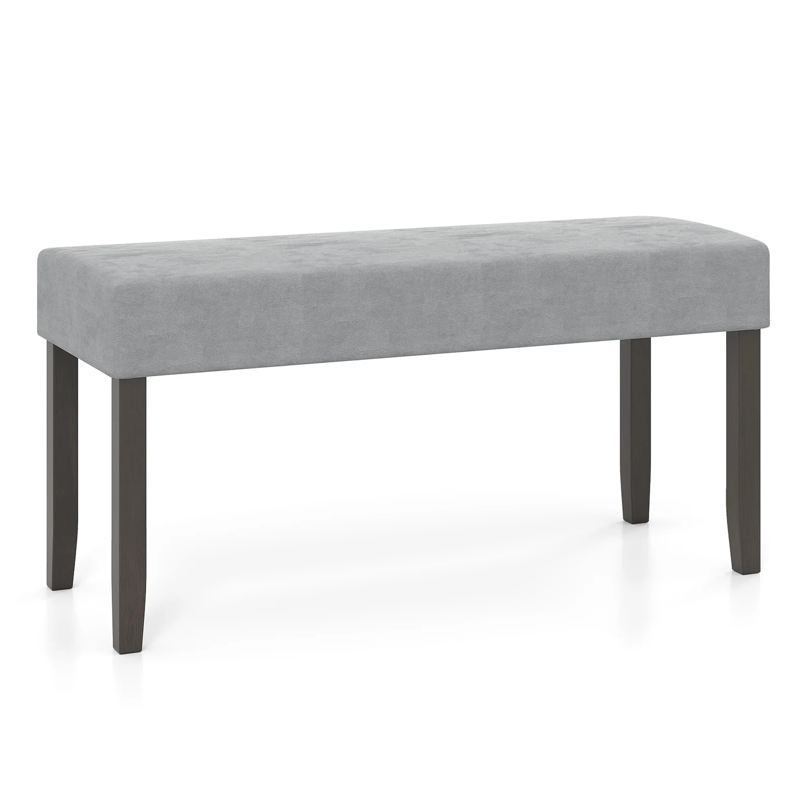 Upholstered Entryway Bench, With Padded Seat, Gray - Image 4