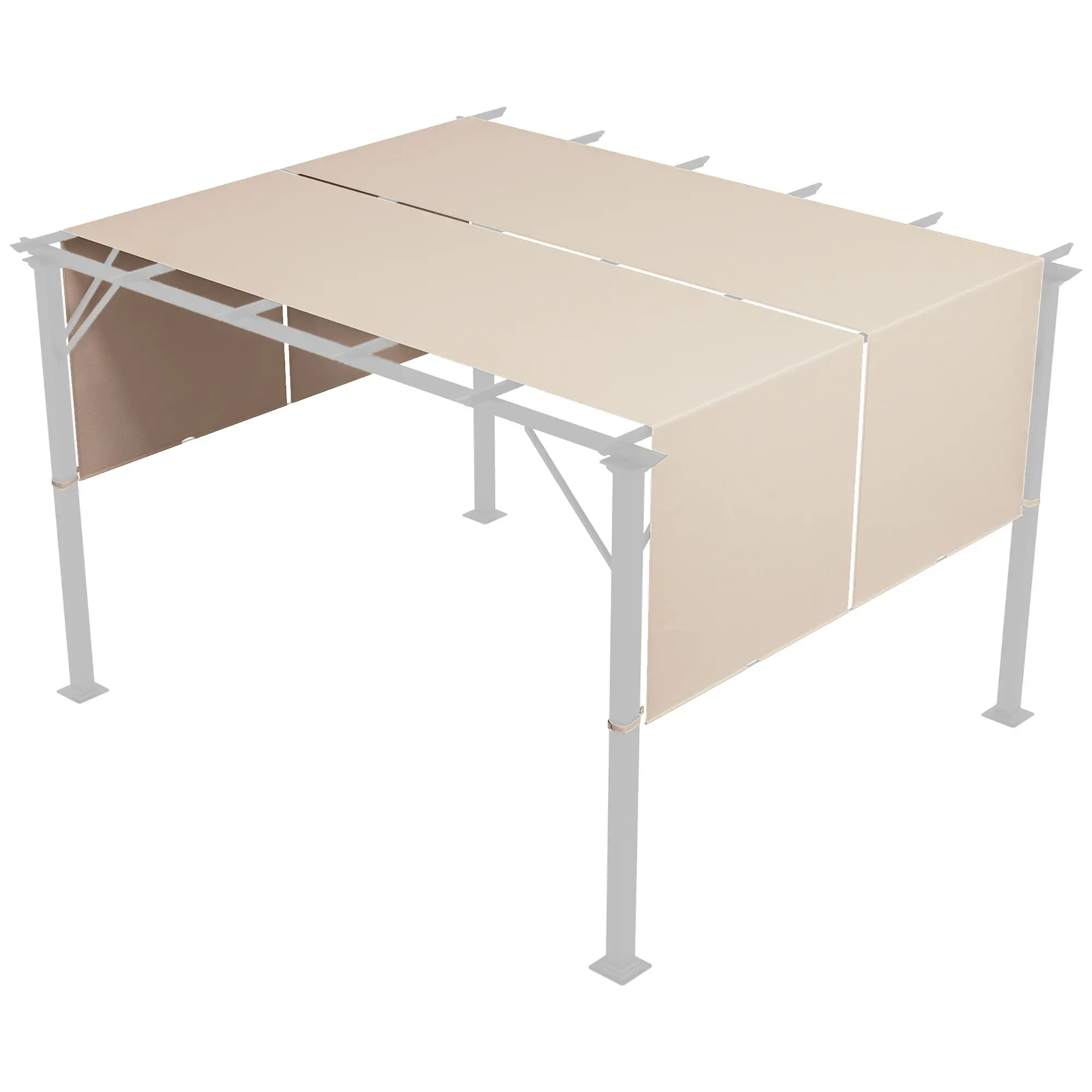 UV Protection Pergola Canopy, 10' x 10', Khaki