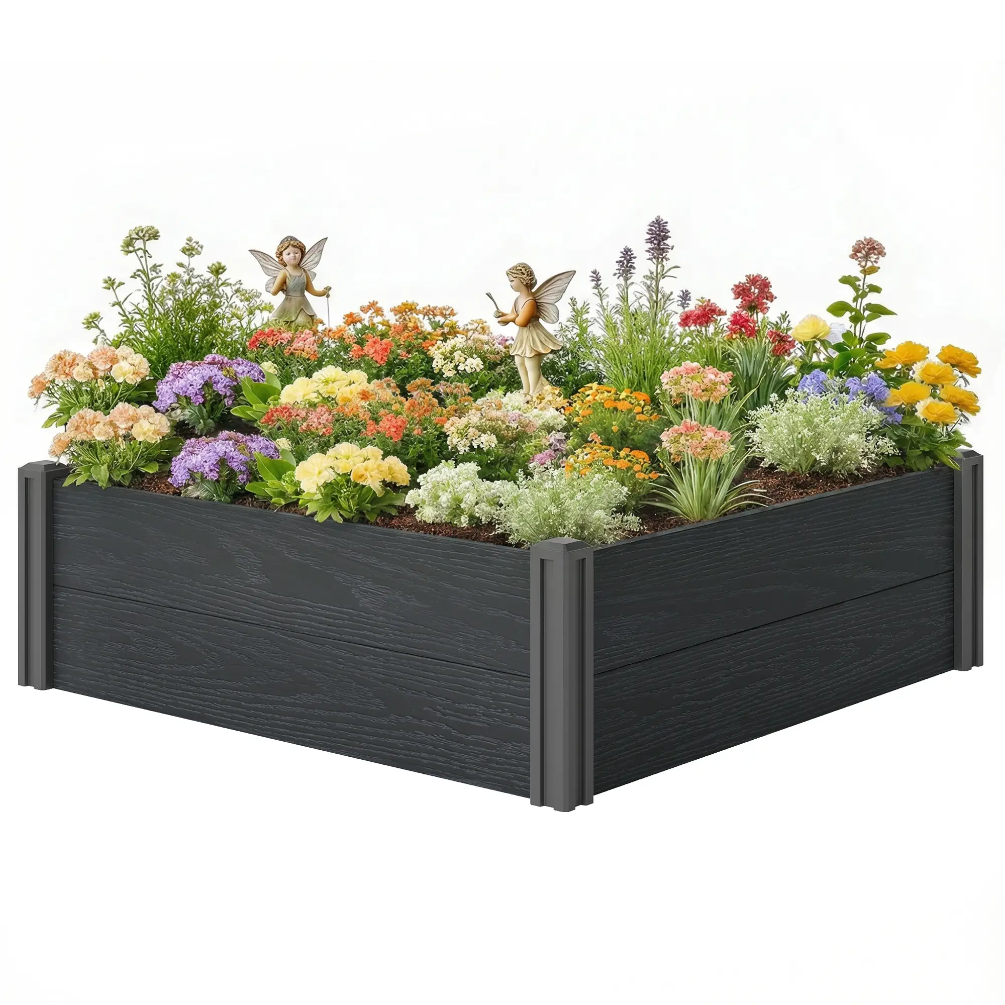 Vinyl Raised Garden Bed Kit, 3 x 3 x 1ft, Elevated Planter Box - Image 11