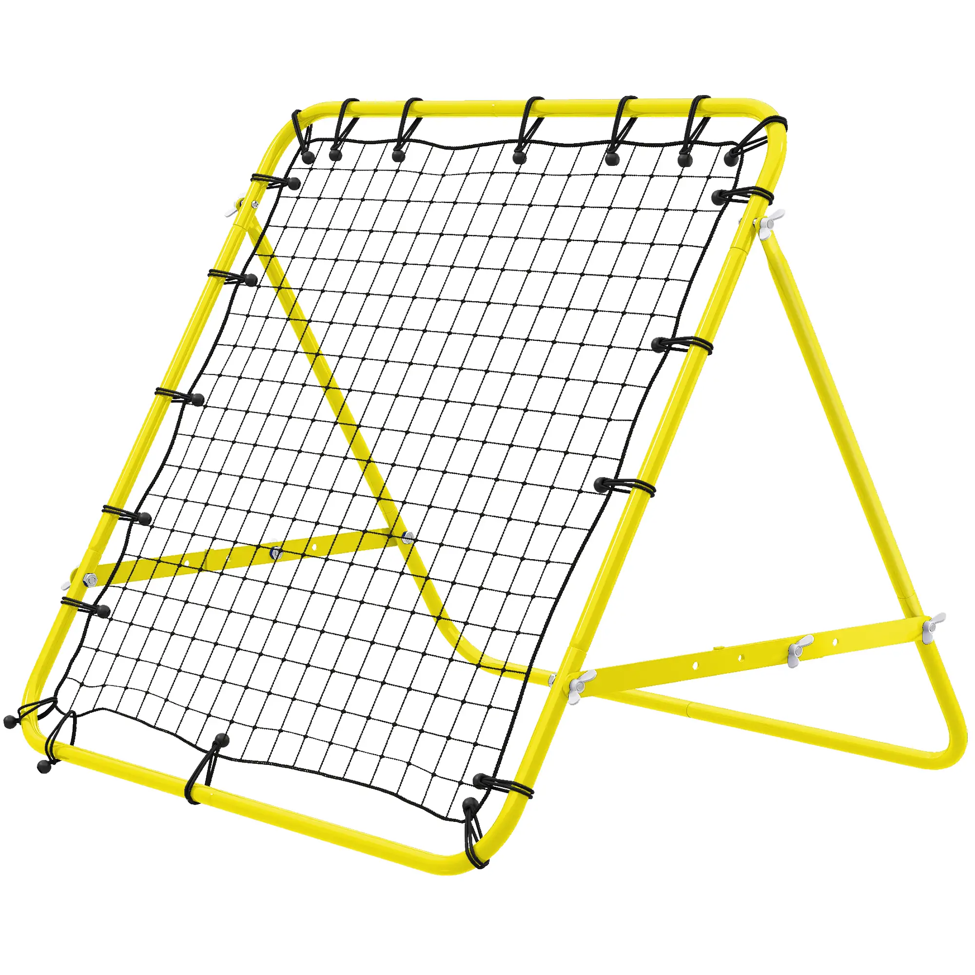 Volleyball Rebounder Net, Football Training Aid, Kickback Target, Yellow