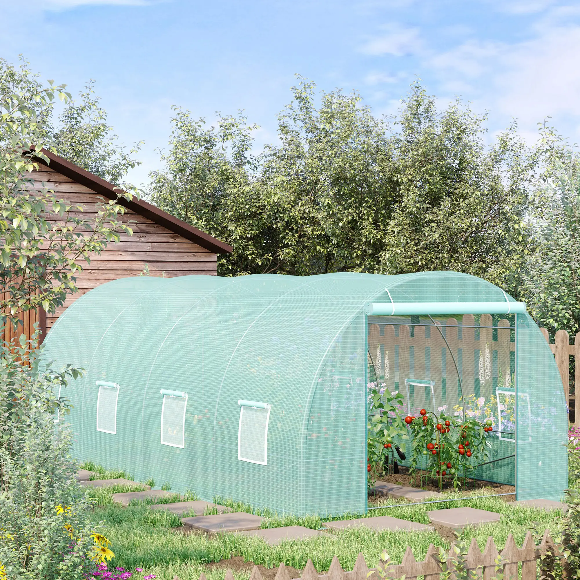 Walk-In Greenhouse 20x10x7ft, Heavy Duty, Outdoor Plant Grow House - Image 2